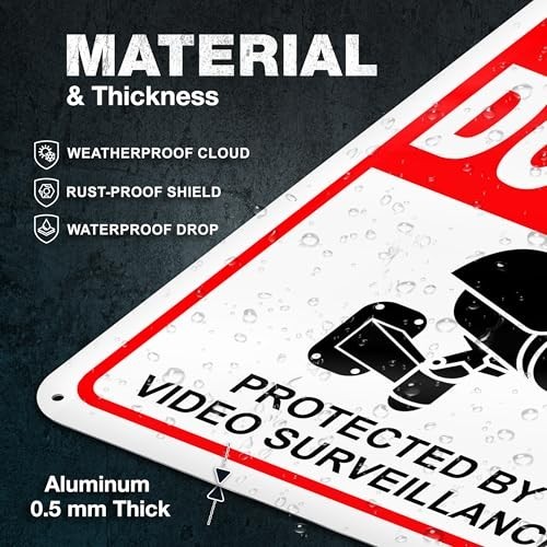 No Dumping Signs 2 Pack 7×10 Reflective Aluminum, No Littering Pre-Drilled for F