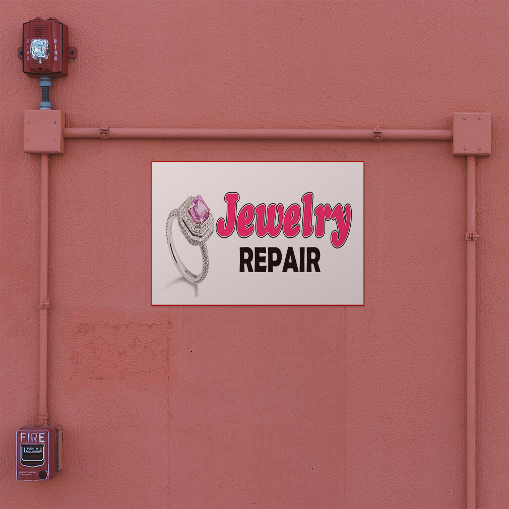 Decal Stickers Jewelry Repair Vinyl Store Sign Label Business