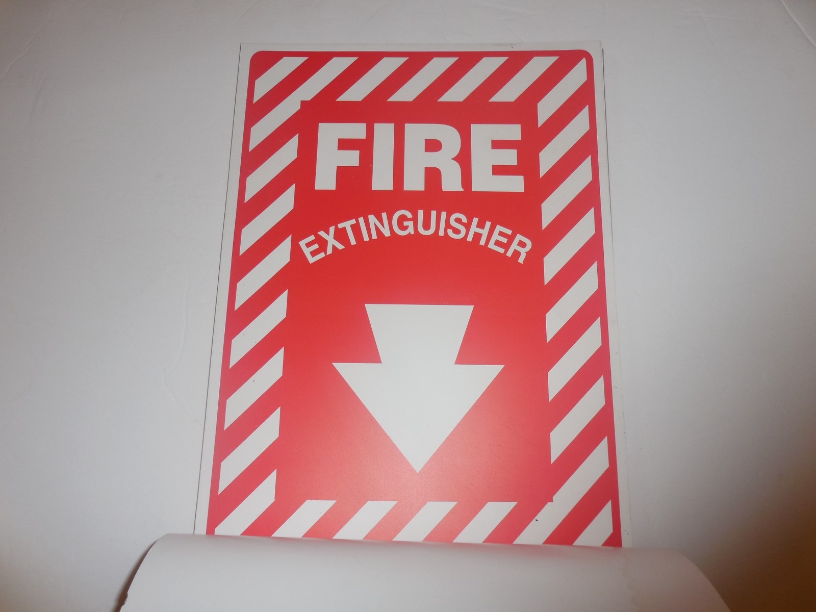 NEW PRE OWNED ACCUFORM FIRE EXTINGUISHER SIGNS – 25 TOTAL – PF CARDSTOCK