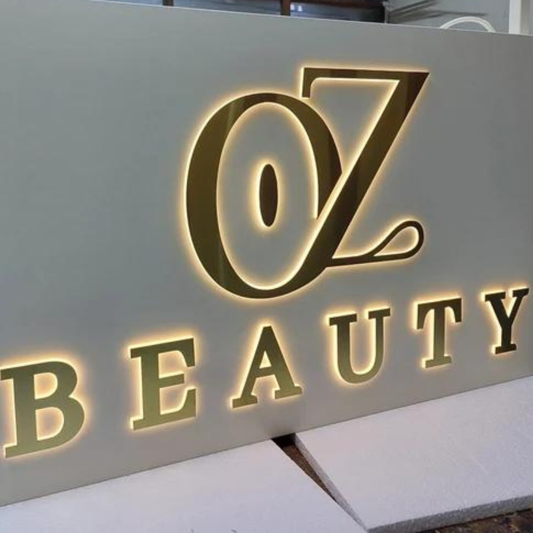 Custom 3D Metal Sign Business Signage LED Backlit Letter Outdoor Storefront Logo