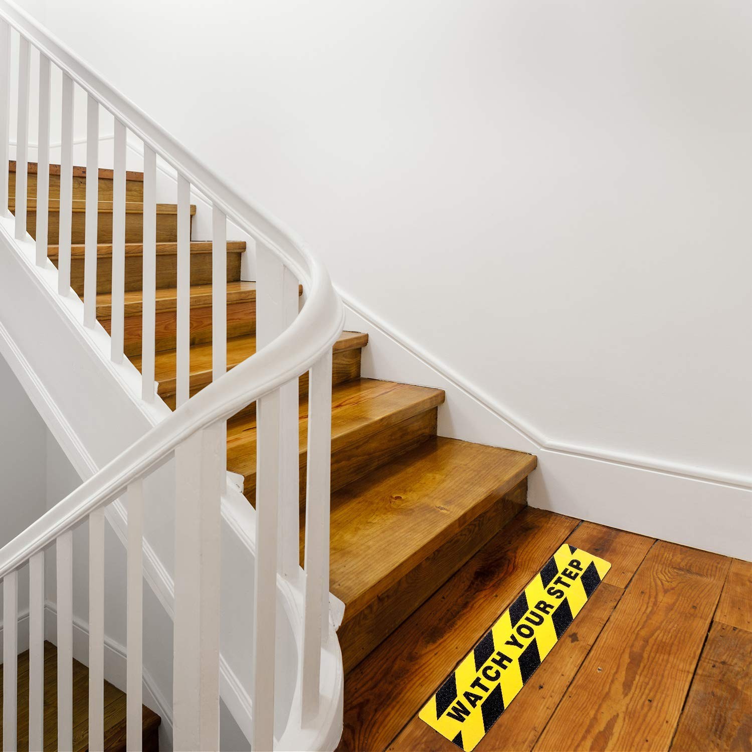 Pack 6×24 Inch Watch Your Step Floor Warning Stickers Anti Slip Adhesive Tape