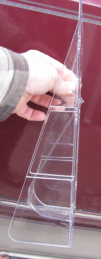 4 pcs acrylic brochure literature holder 4 1/2 x 12 inches tall