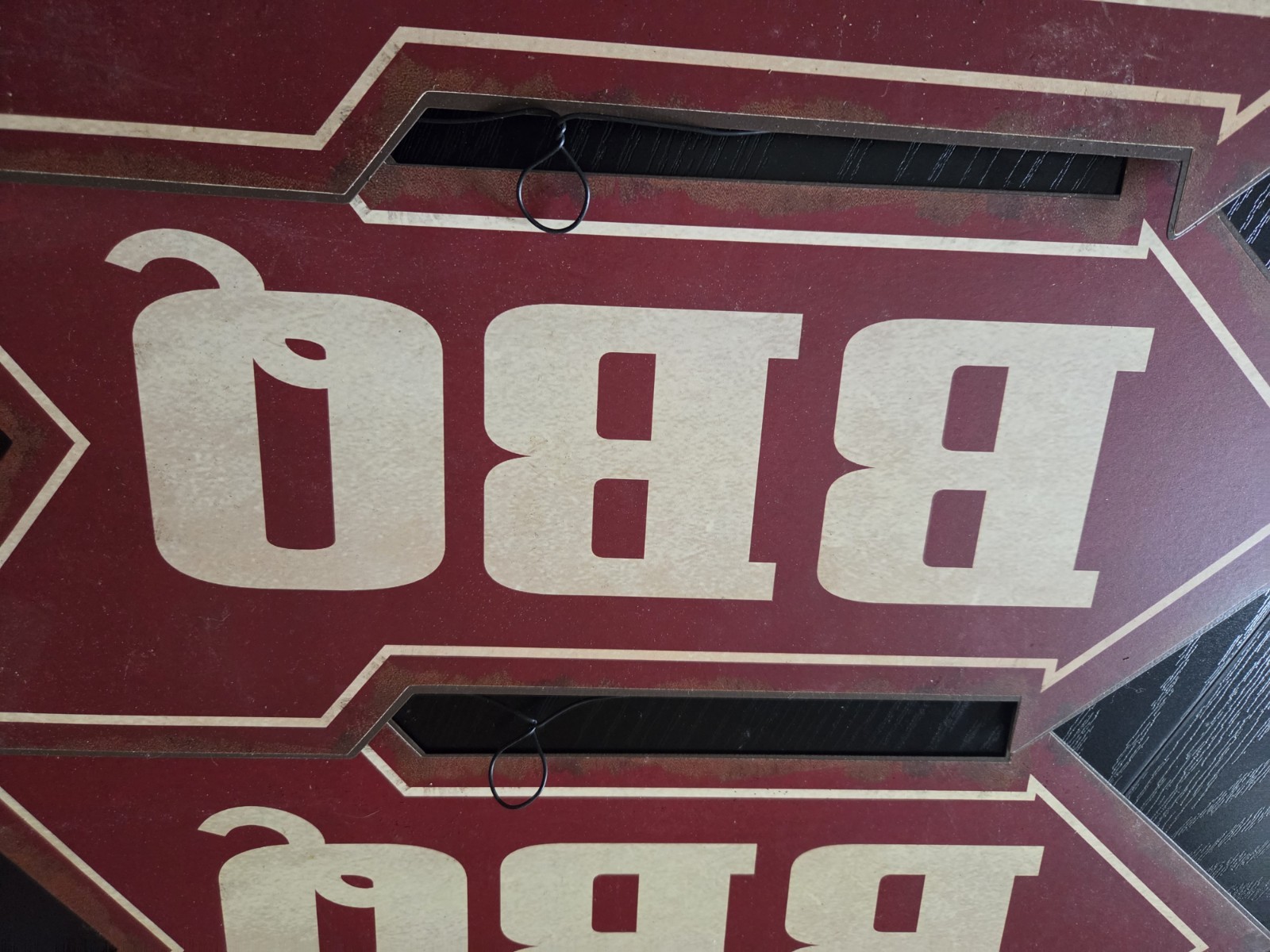 BBQ Meral Sign NWT 4 Included. Great 4 Business Advertising