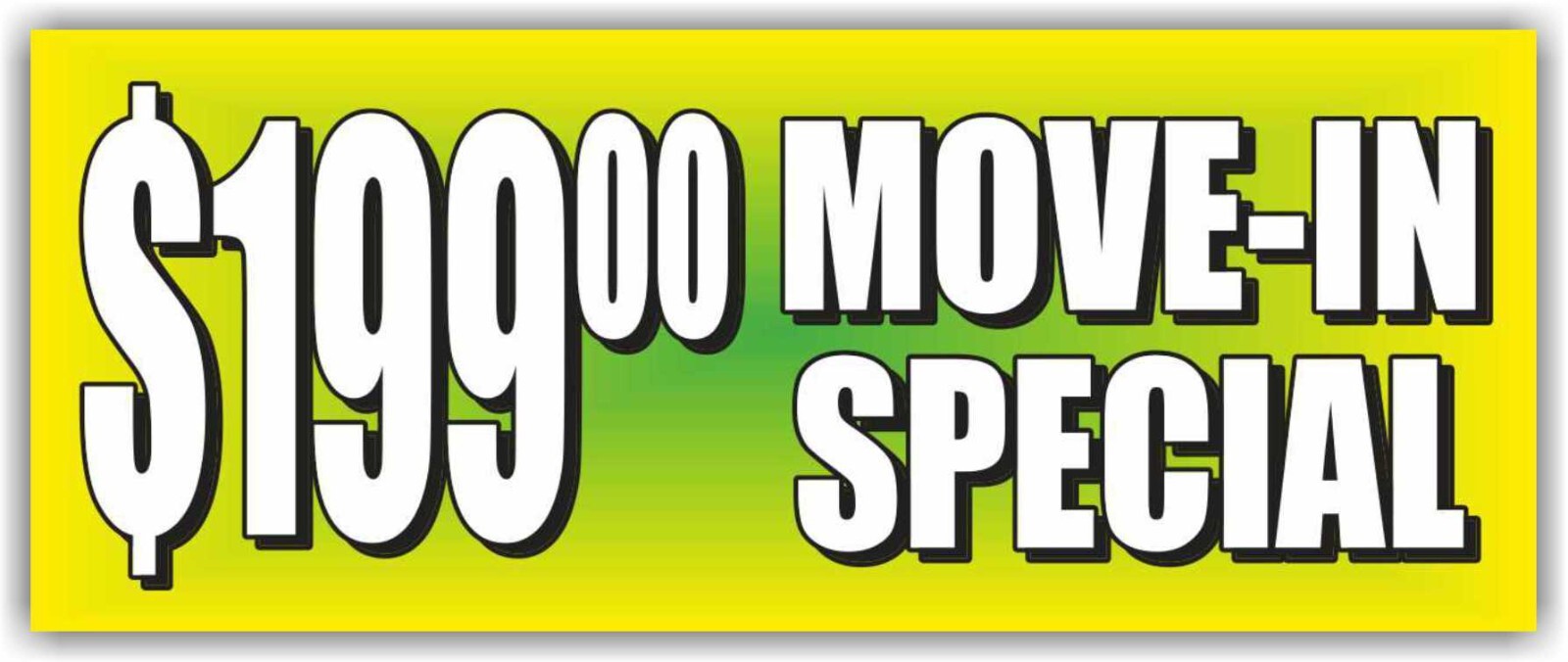 $199 MOVE-IN SPECIAL Advertising Banner Vinyl Mesh Sign realtor
