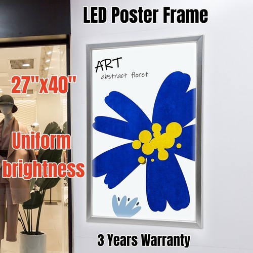 24&Prime;x33&Prime;/24&Prime;X36&Prime;, 27&Prime; x 40&Prime; LED Backlit Movie Poster Art Picture Frame Light Box