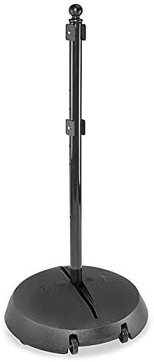 Tip-n-Roll® Portable Pole Rolling Sidewalk Sign Holder | 24&Prime; Base and 48” Pole