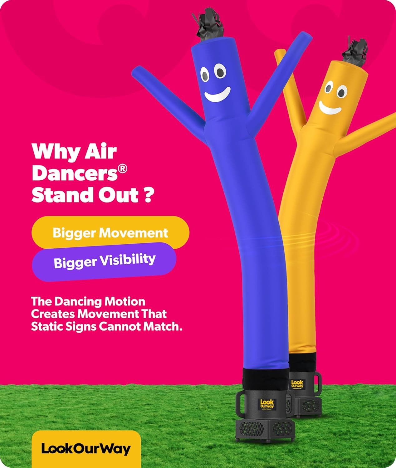 Air Dancers Wacky Waving Inflatable Tube Guy – 7Ft Tall Inflatable Advertising W