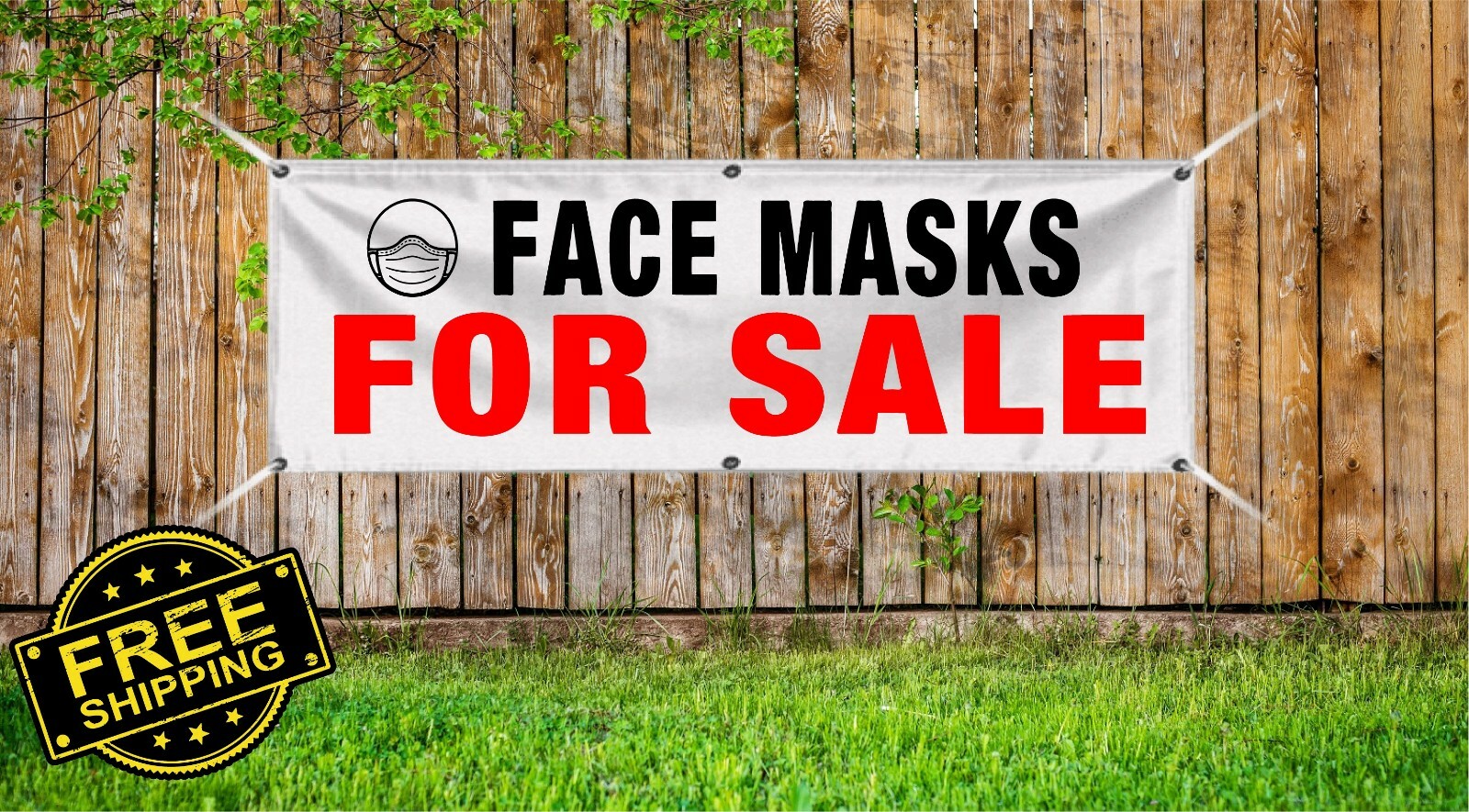 Face Masks for sale – Advertising Vinyl Banner Flag Sign printed in the USA