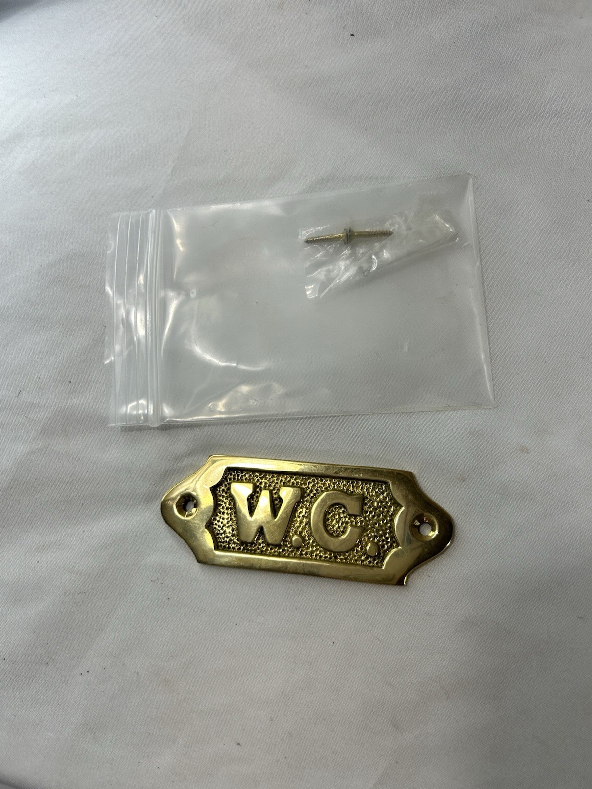 Sam Star Brass Door Sign Plaques – Water Closet (WC)