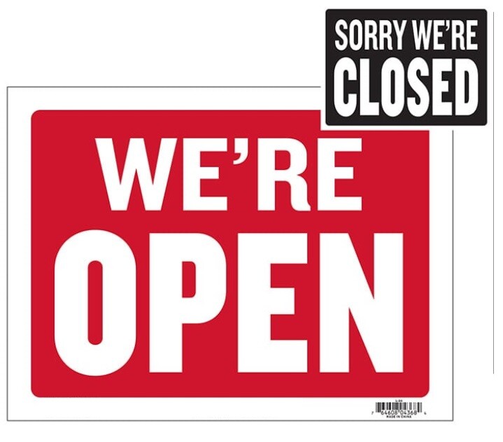 9×12&Prime; Business Sign for Office Retail Commercial Business Industrial Weaterproof