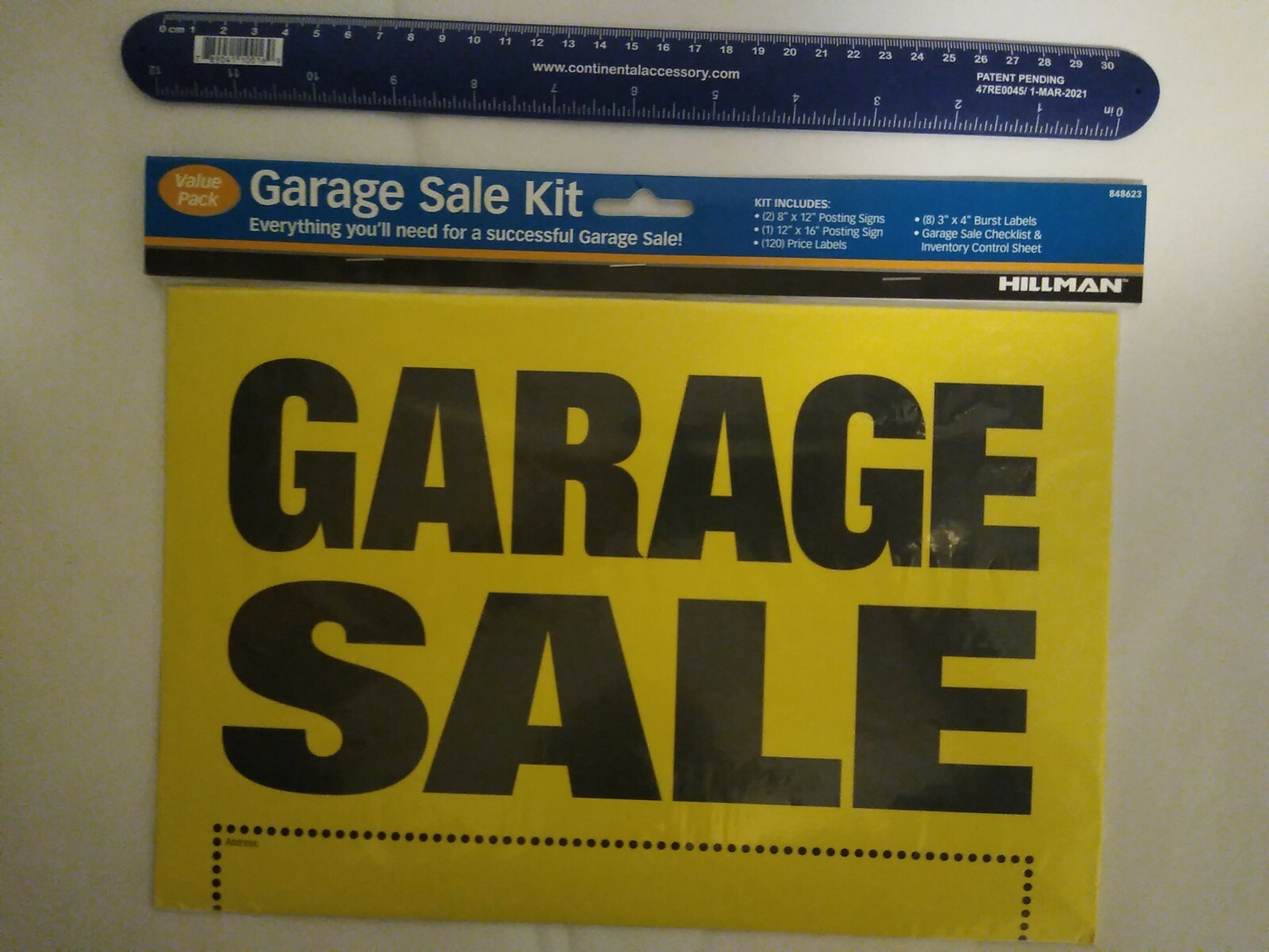 Hillman Garage Sale Sign Sign Tags Value Pack Kit ( 848623 ) ~ Free Shipping