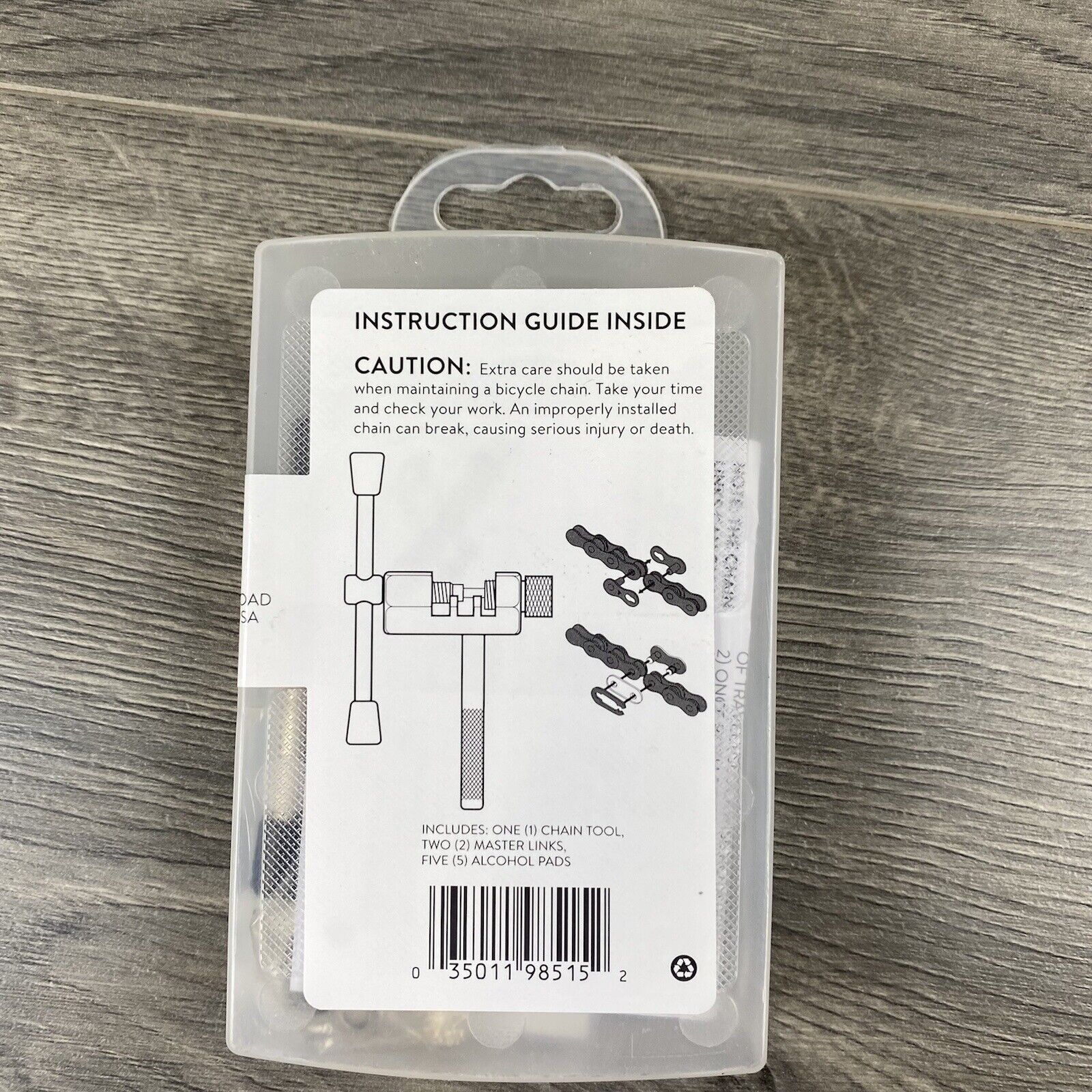 Bike Shop 12 pc Bike Chain Repair Kit 1 Chain Tool 2 Master Links 5 Alcohol Pads