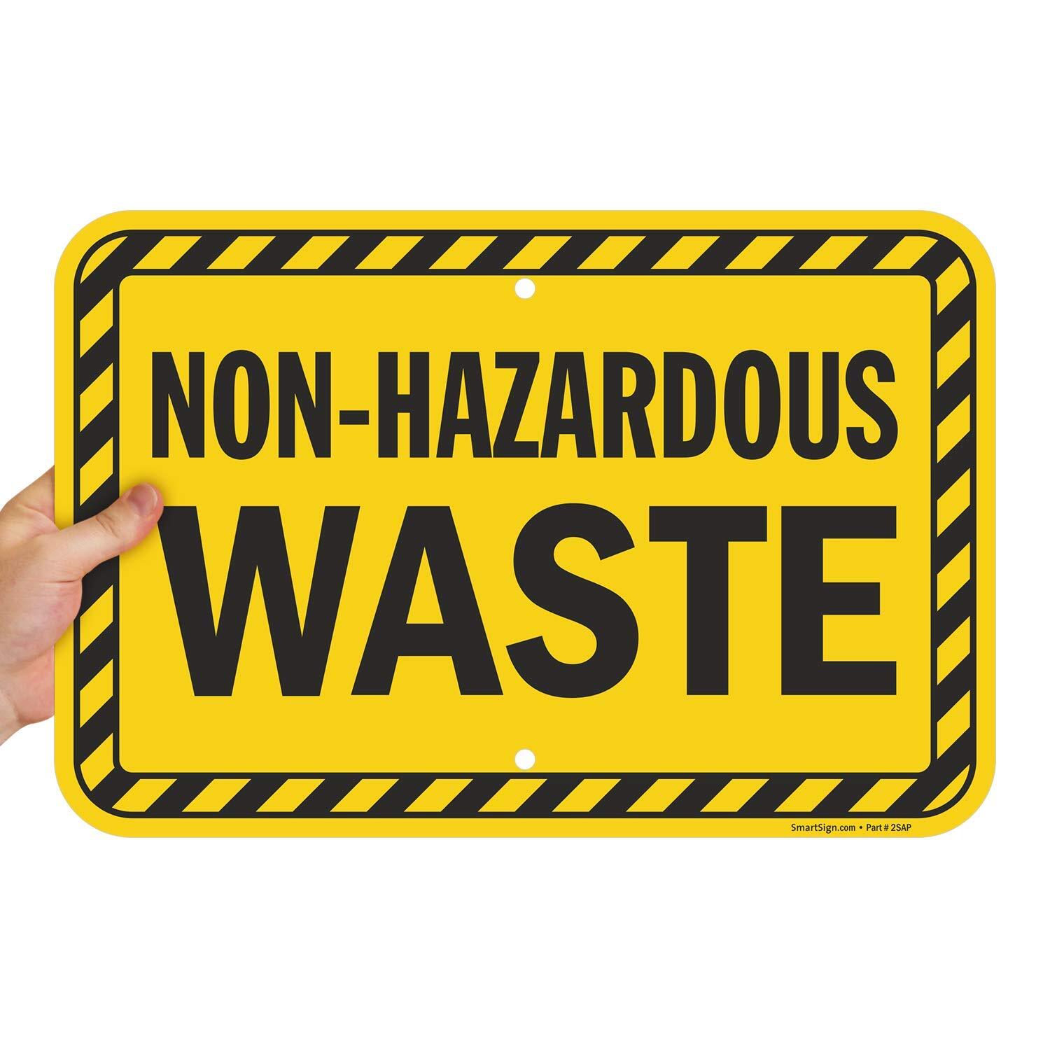 « Non-Hazardous Waste » Sign | 12&Prime; x 18&Prime; Aluminum