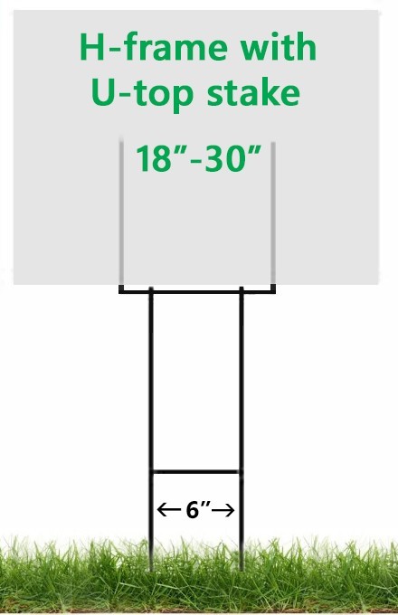 Yard Sign Installation Tool for H-frame Stakes- Easy way to Plant Yard Signs