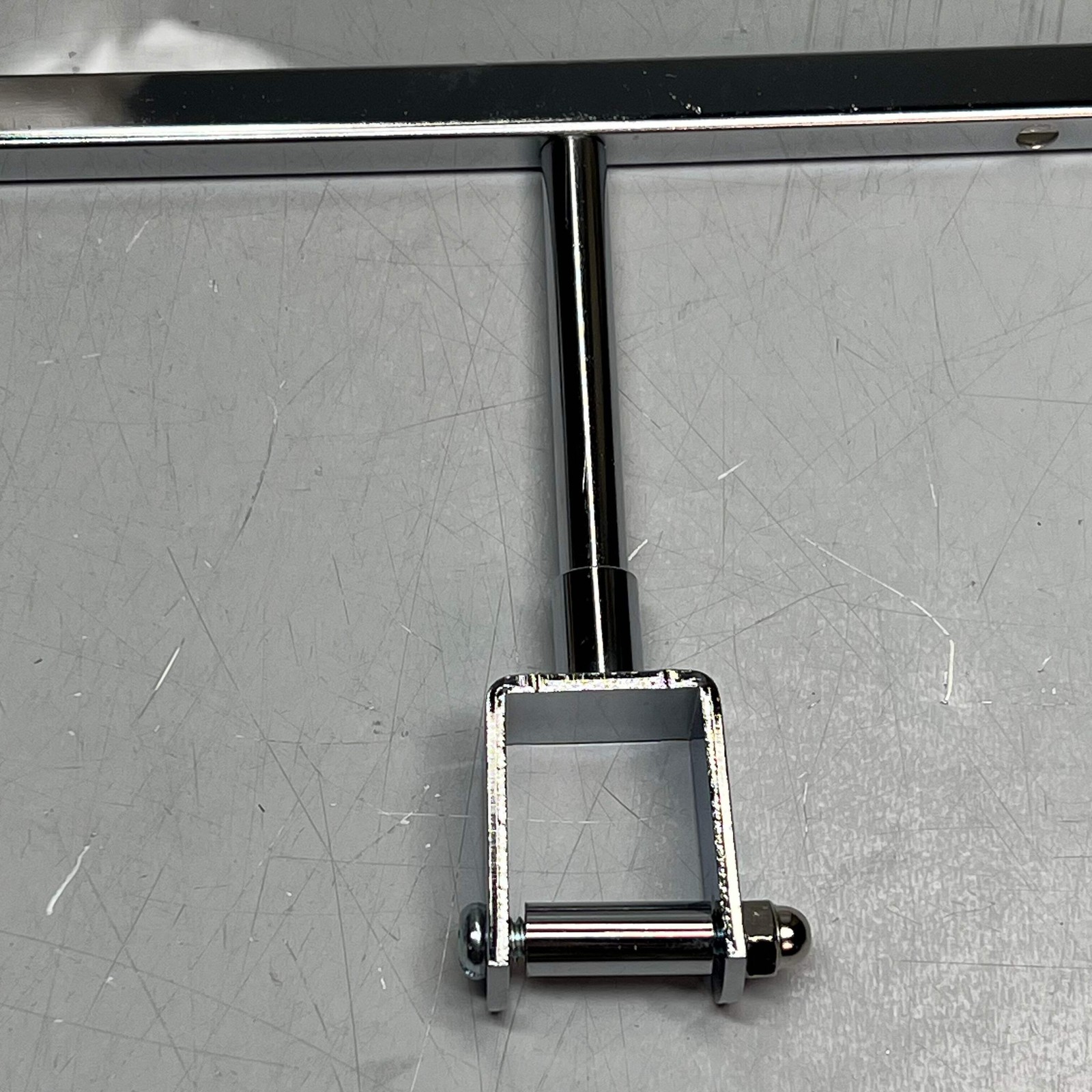 (10 PACK) Acrylic Merchandise Sign Holder W/ Rack Clamp 7&Prime; x 5.5&Prime; Chrome/Clear