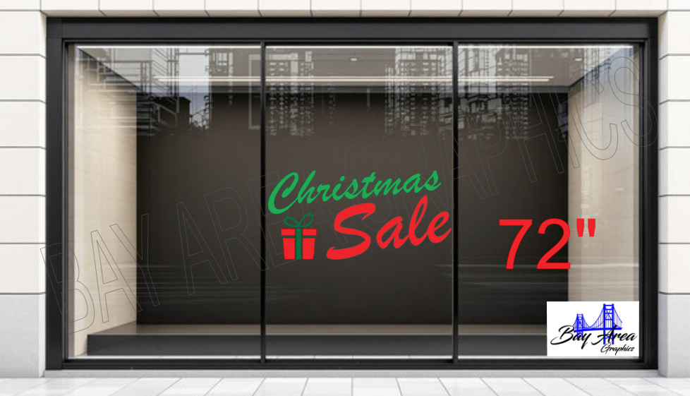 Christmas Sale Window Decal Oracal 651 Vinyl Sticker for Retail Stores*