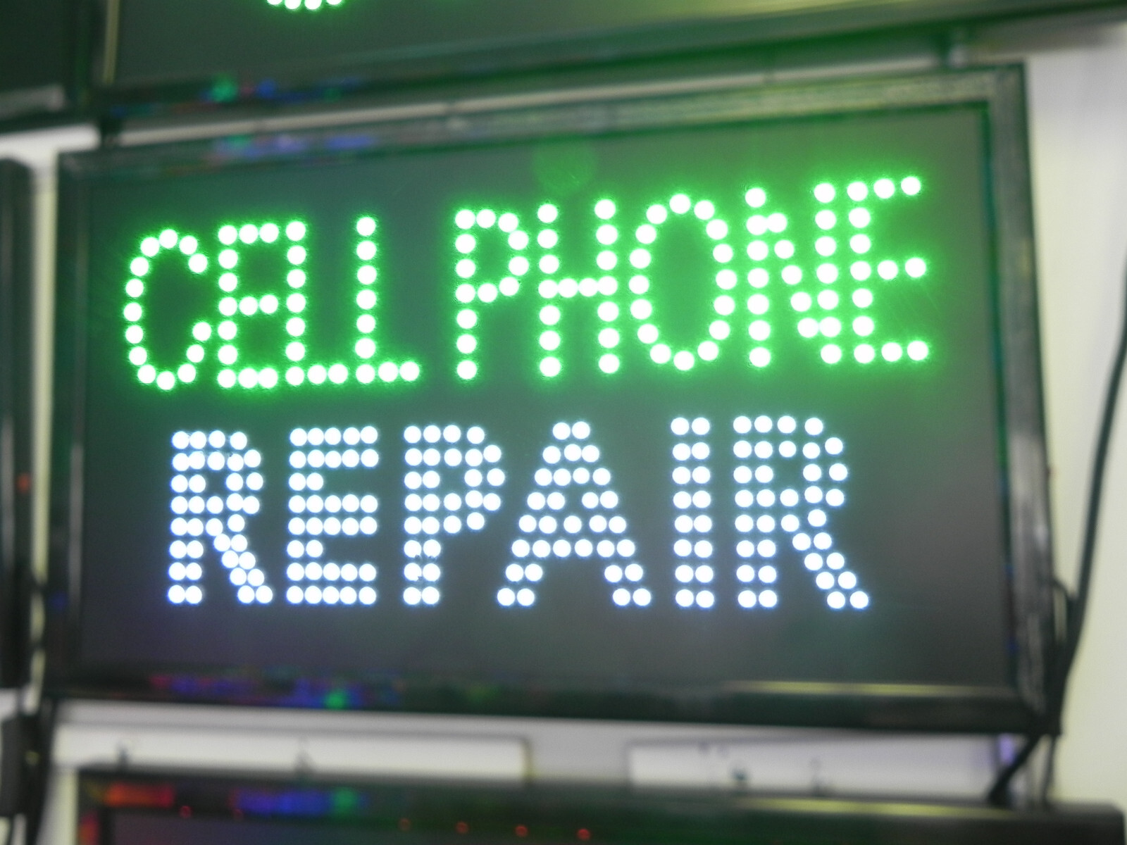 LED Cell Phone Repair Sign for Business Displays | Electronic Light Up Sign