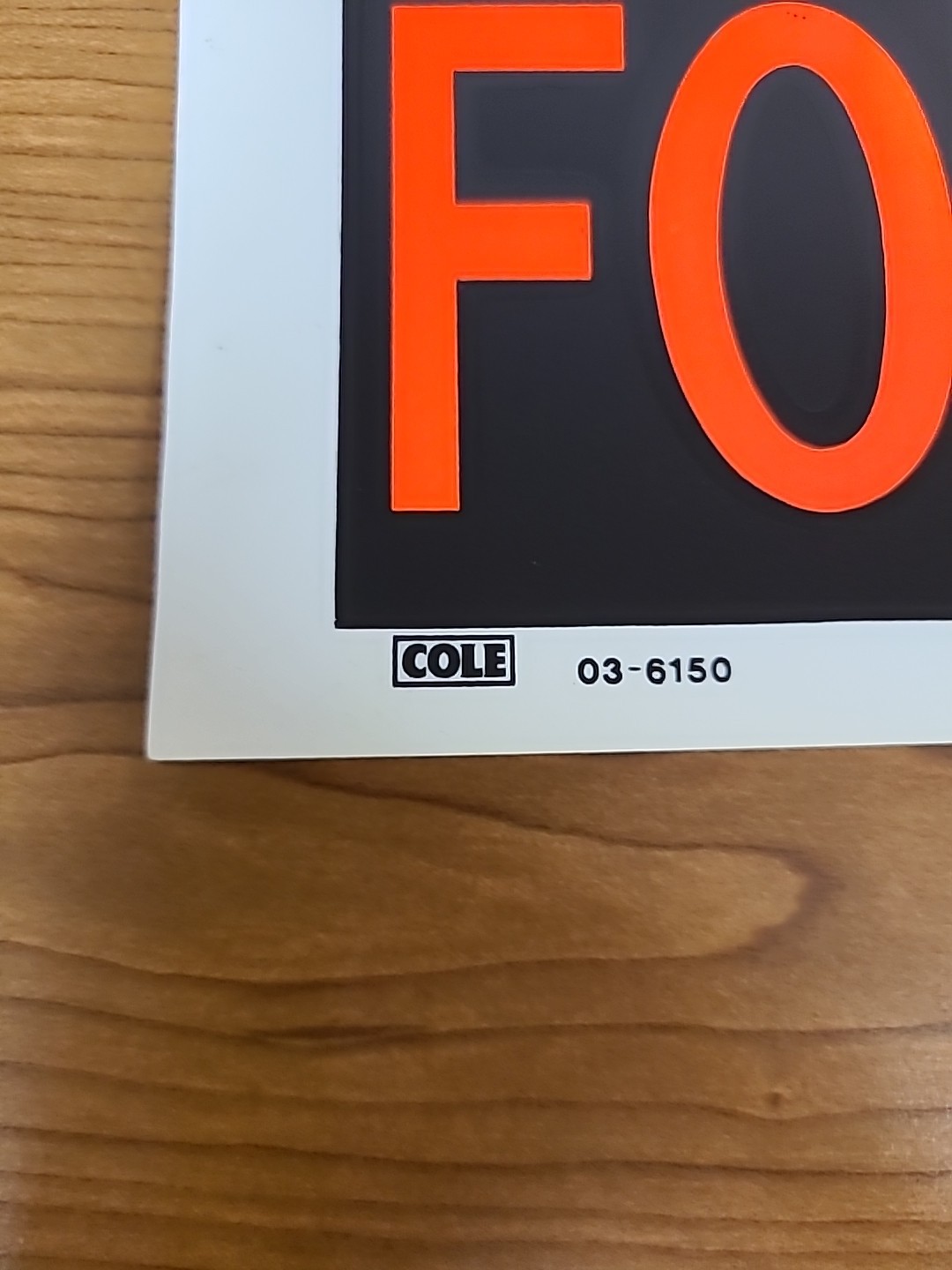 2 House For Sale Signs 8” x 12&Prime; Cole Co., White Black Orange (Set Of 2)