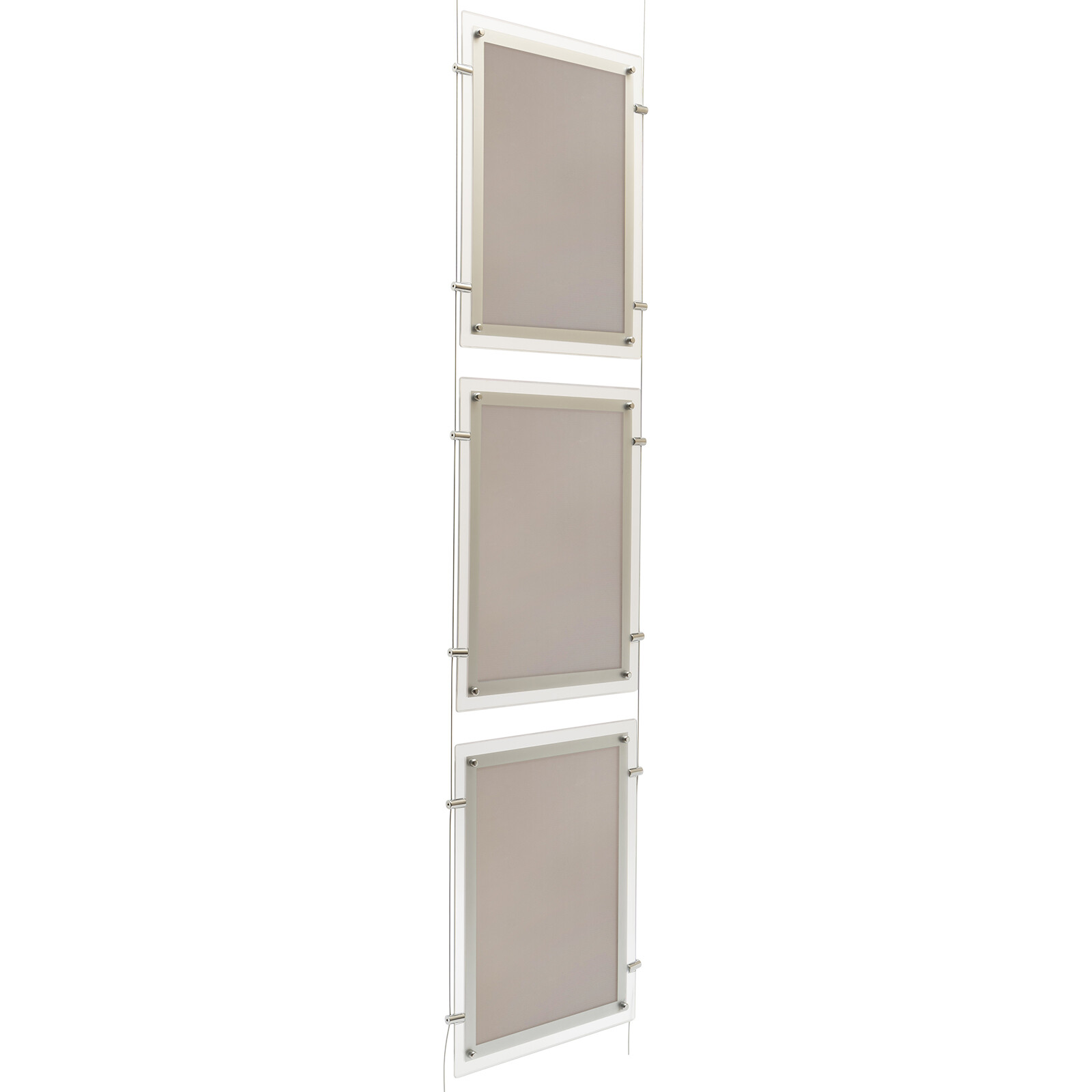 3 pcs A3 Real Estate Window Hanging LED Backlit Picture Frame Display Sign Shelf