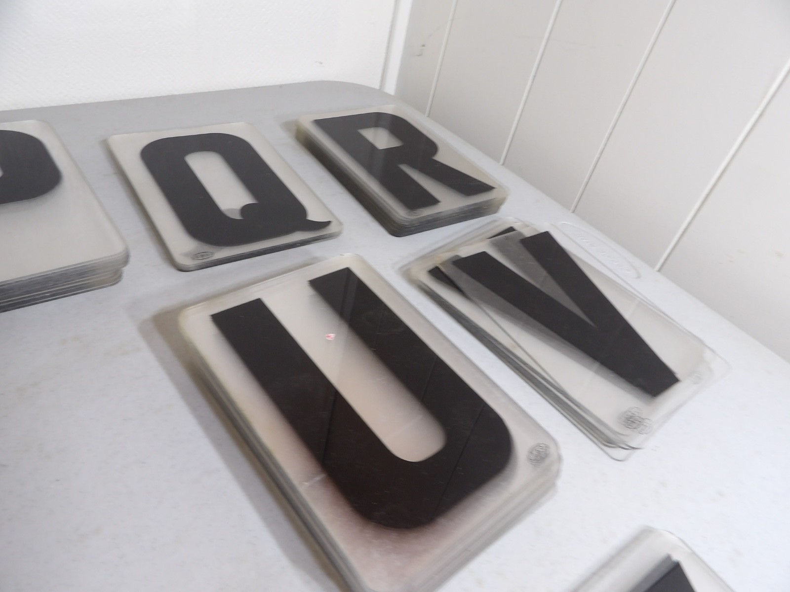 Large Lot of 6&Prime; Tall Marquee Sign Hard Plastic Letters ( Cal Brand )