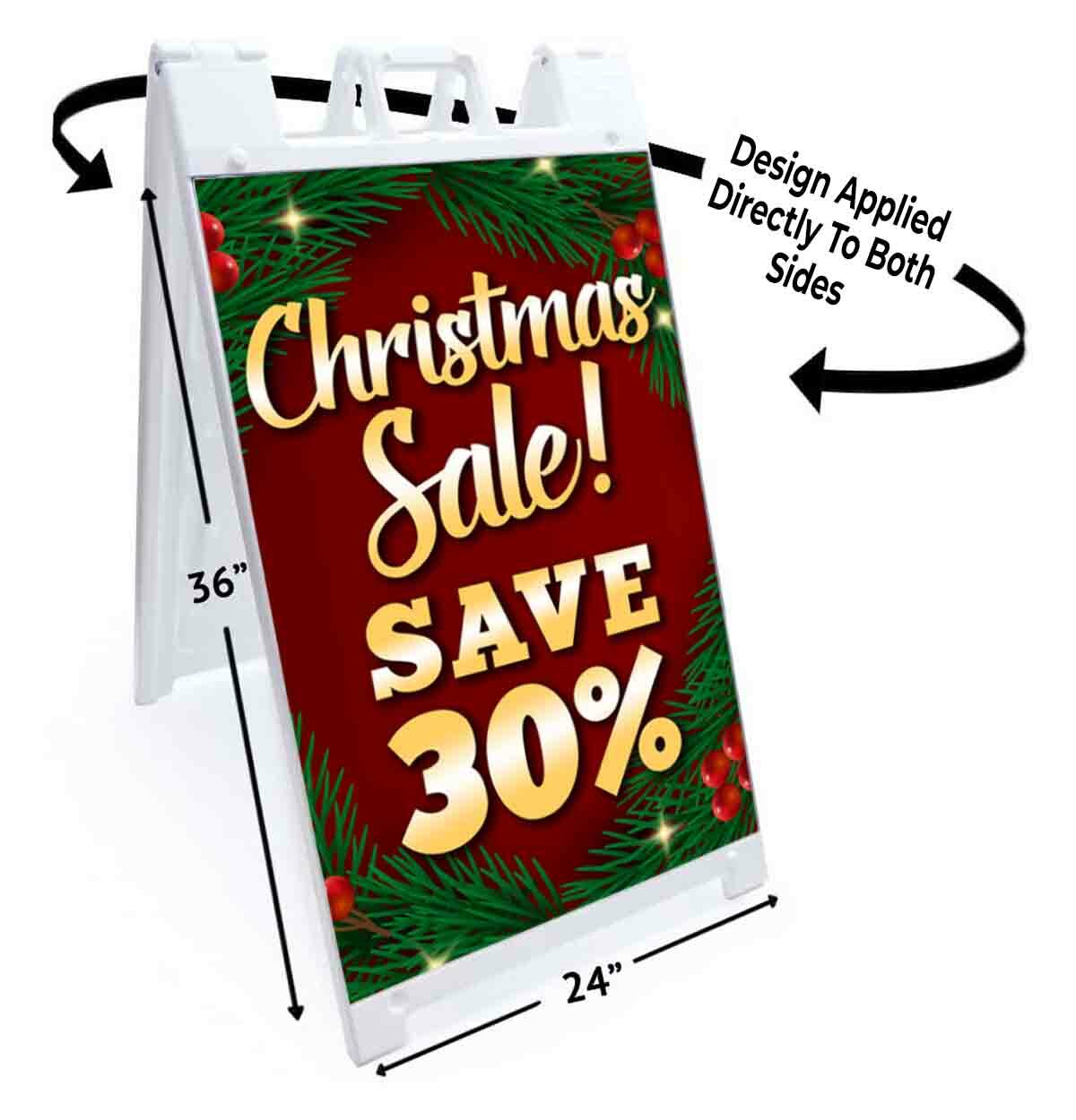CHRISTMAS SALE SAVE 30% Signicade 24×36 A Frame Sidewalk Sign Double Sided