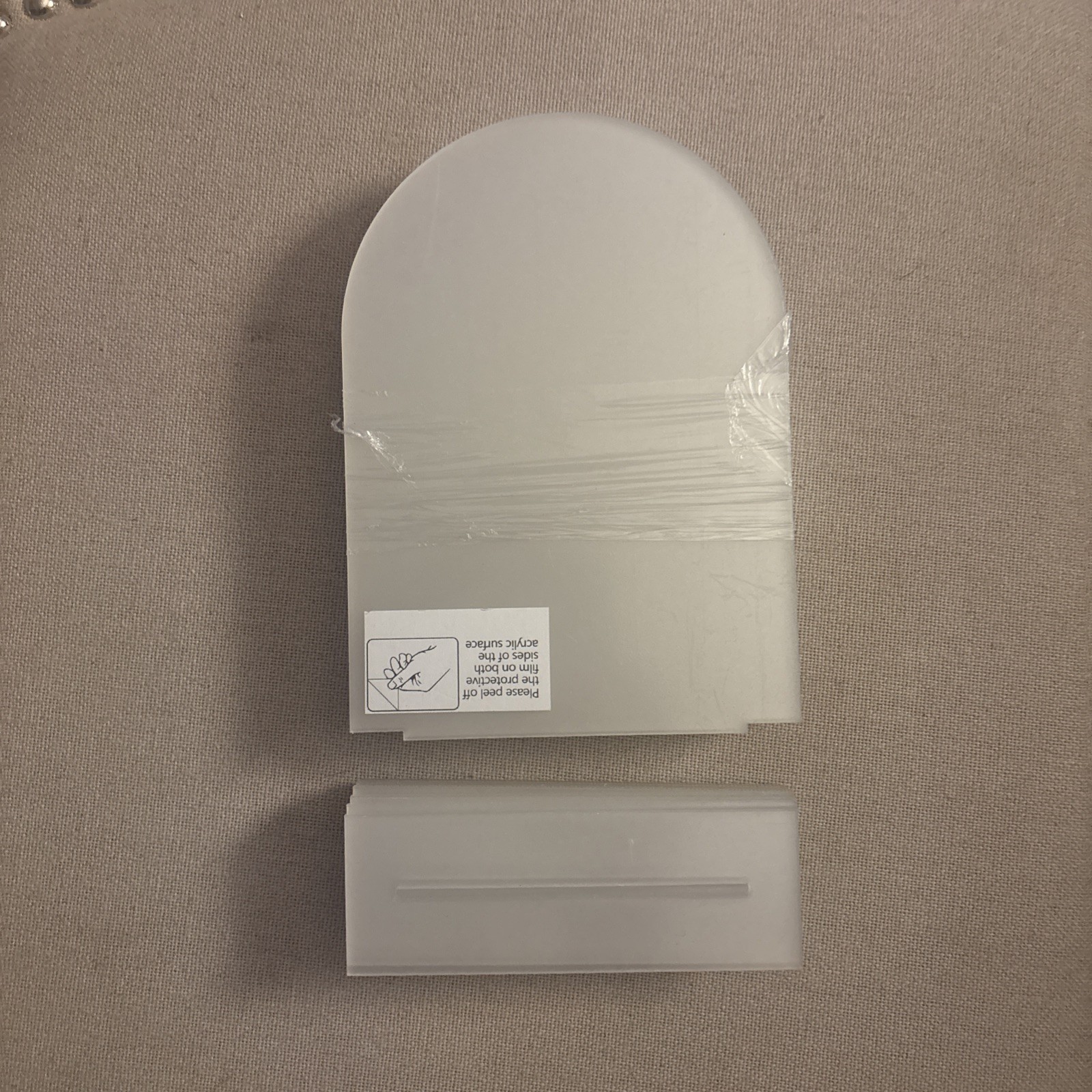 DIY – 10 Pack 5×7 Inch Clear Acrylic Arch Sign Blank w/Clear Stands