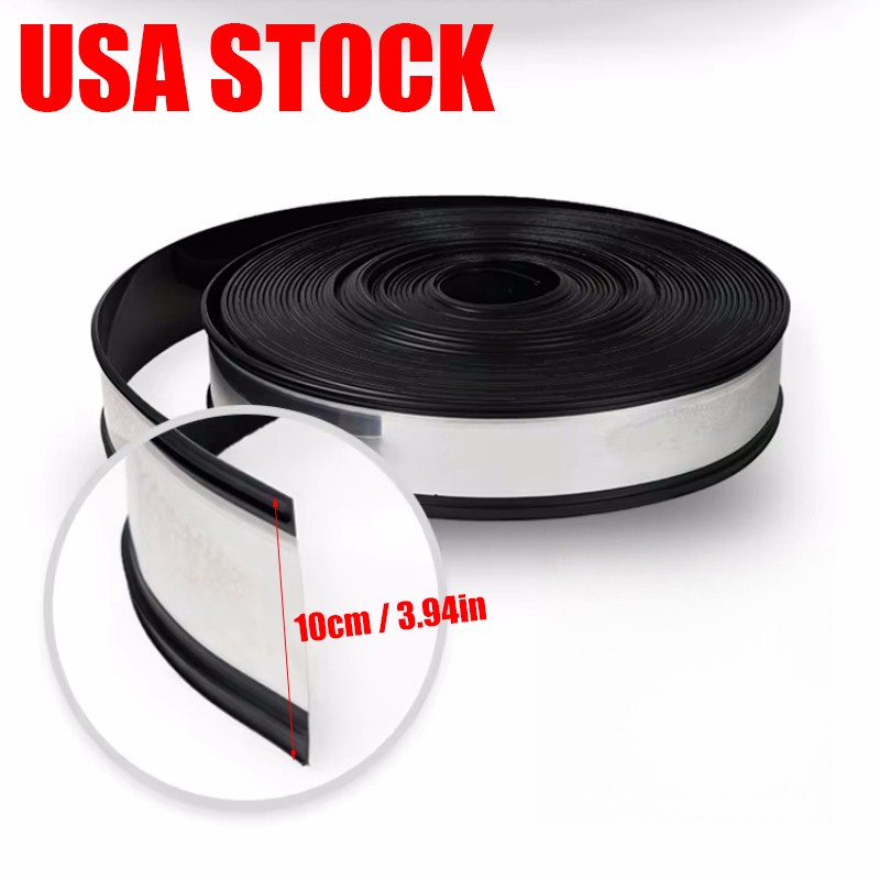 W10cm x L22m Black Steel Plastic Strip LED Sign Channel Letter Lightbox Trim Cap