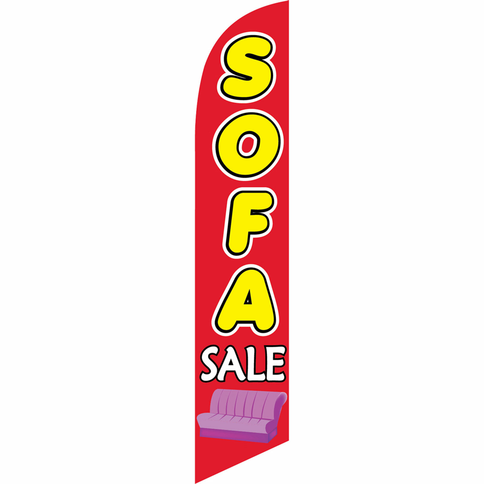Sofa Sale Flag Flutter Feather Banner Swooper Advertising Windless Bundle Kit