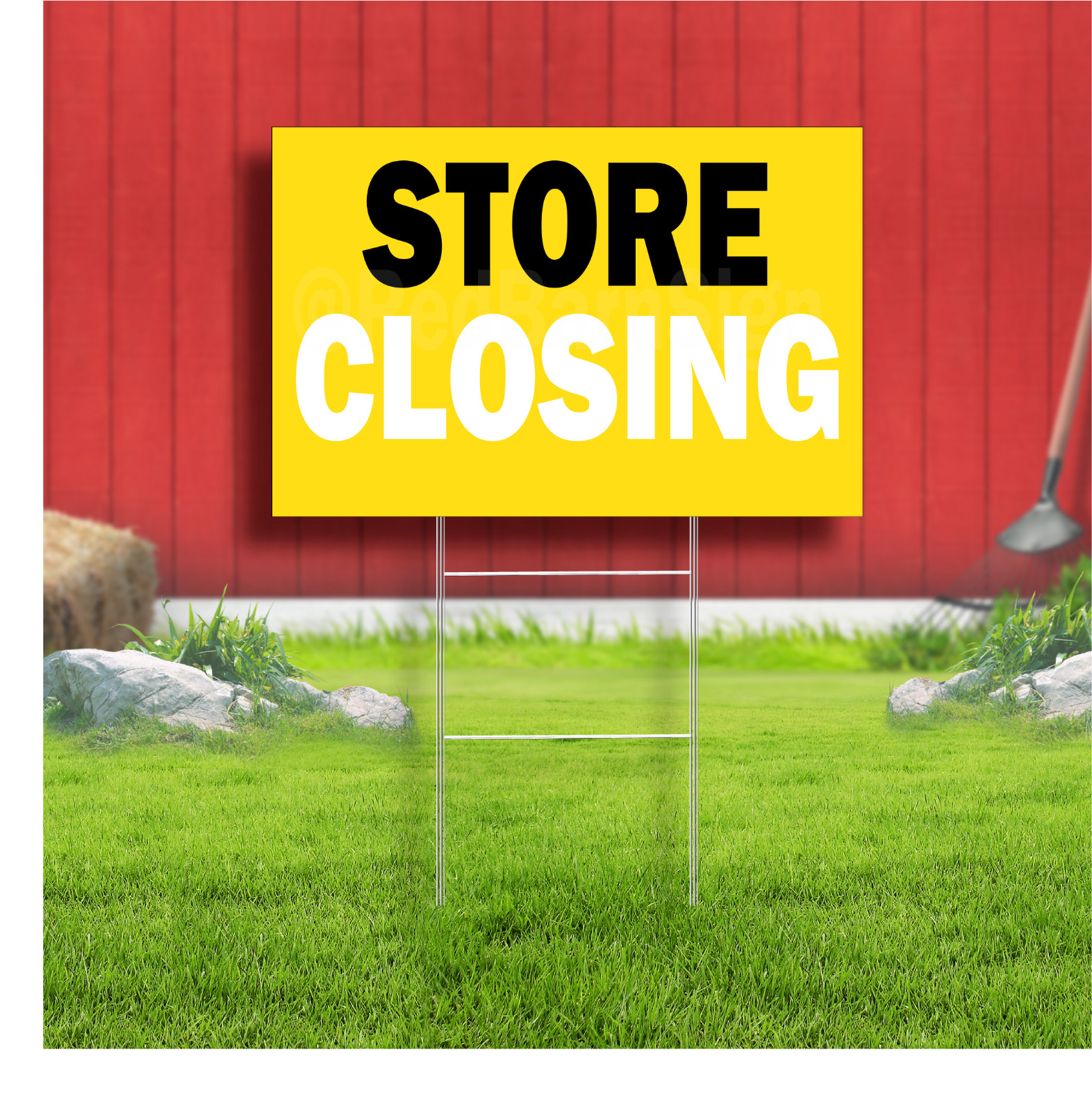 Store Closing Coroplast Sign Plastic Indoor Outdoor Yard Sign