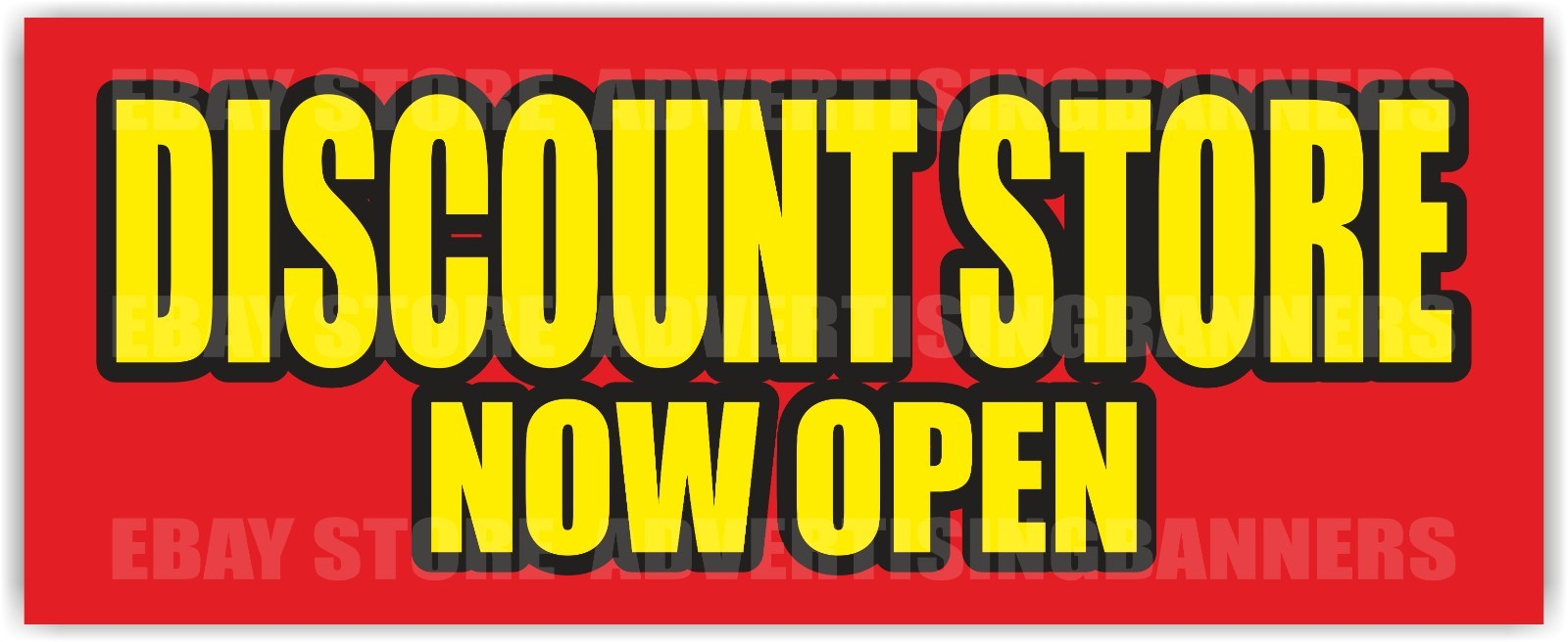 DISCOUNT STORE NOW OPEN Advertising Banner Vinyl Mesh Sign Clearance Sale Save