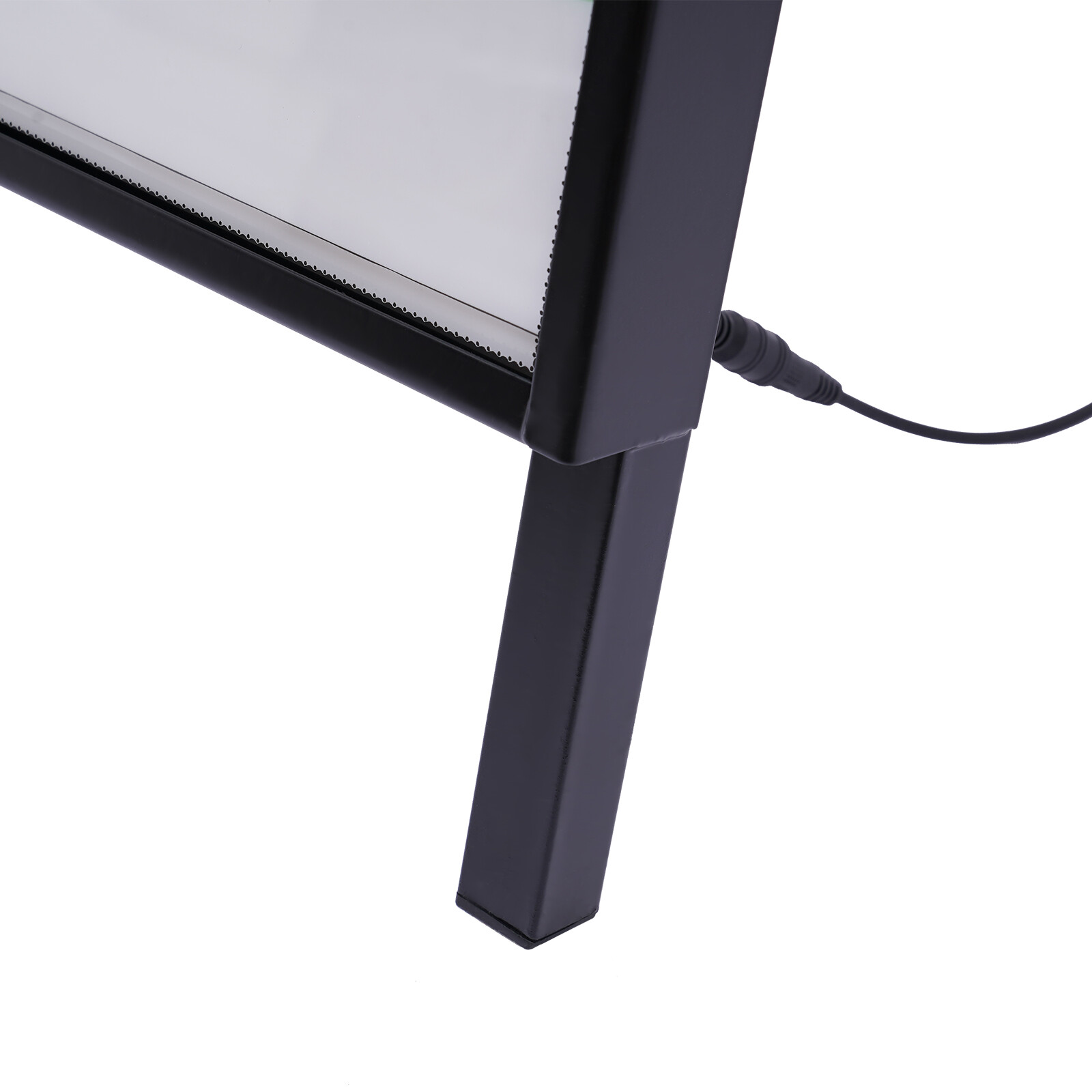 Floor Standing LED Movie Poster Frame Lightbox 24V 36W 23.6 × 35.4 In Black