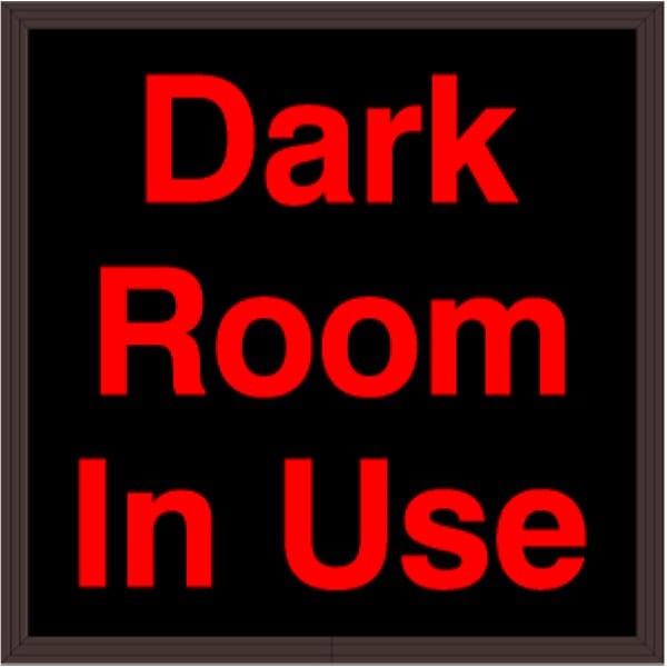 Signal-Tech 38698 SBL1212R-A301/120-277VAC Dark Room In Use Indoor Sign