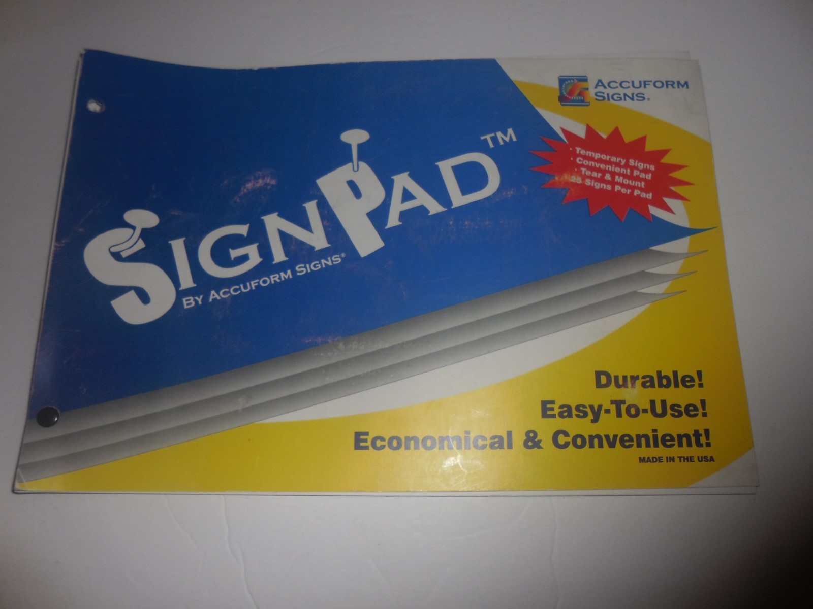 25 NEW PRE OWNED ACCUFORM POSTED NO TRESPASSING SIGNS – 25 TOTAL – PF CARDSTOCK
