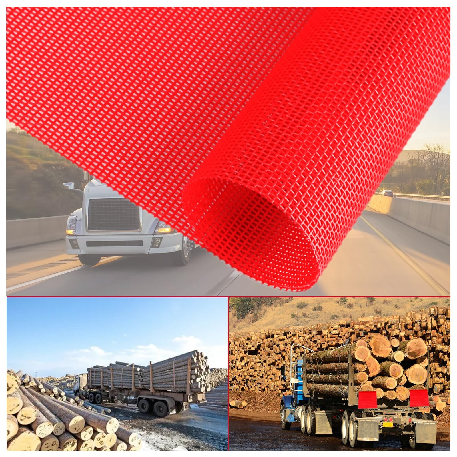 Nvaav 4-Piece 18 X 18 Inch Red Mesh Safety Warning Flag For