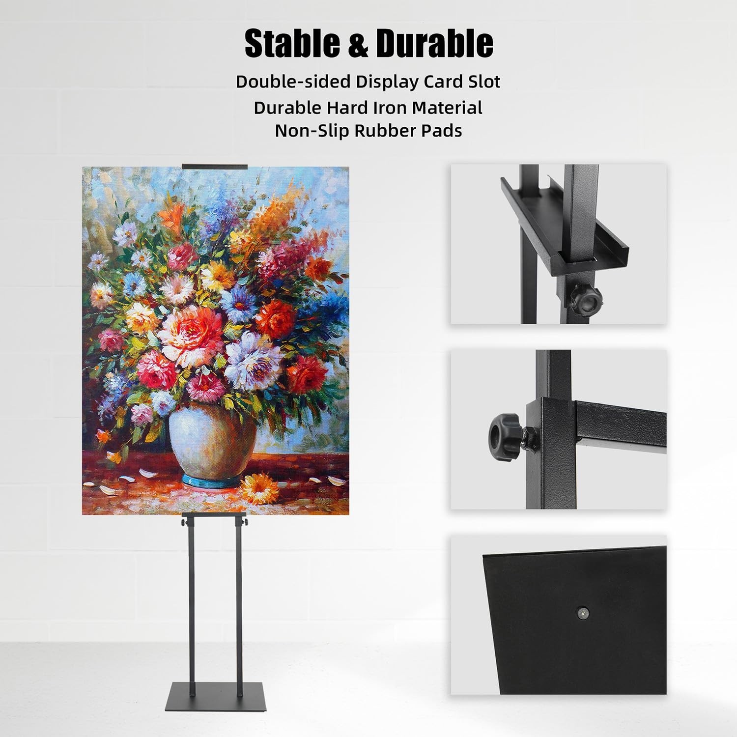 Poster Board Stand for Display, Heavy Duty Floor Sign Holder for Foam Board, …