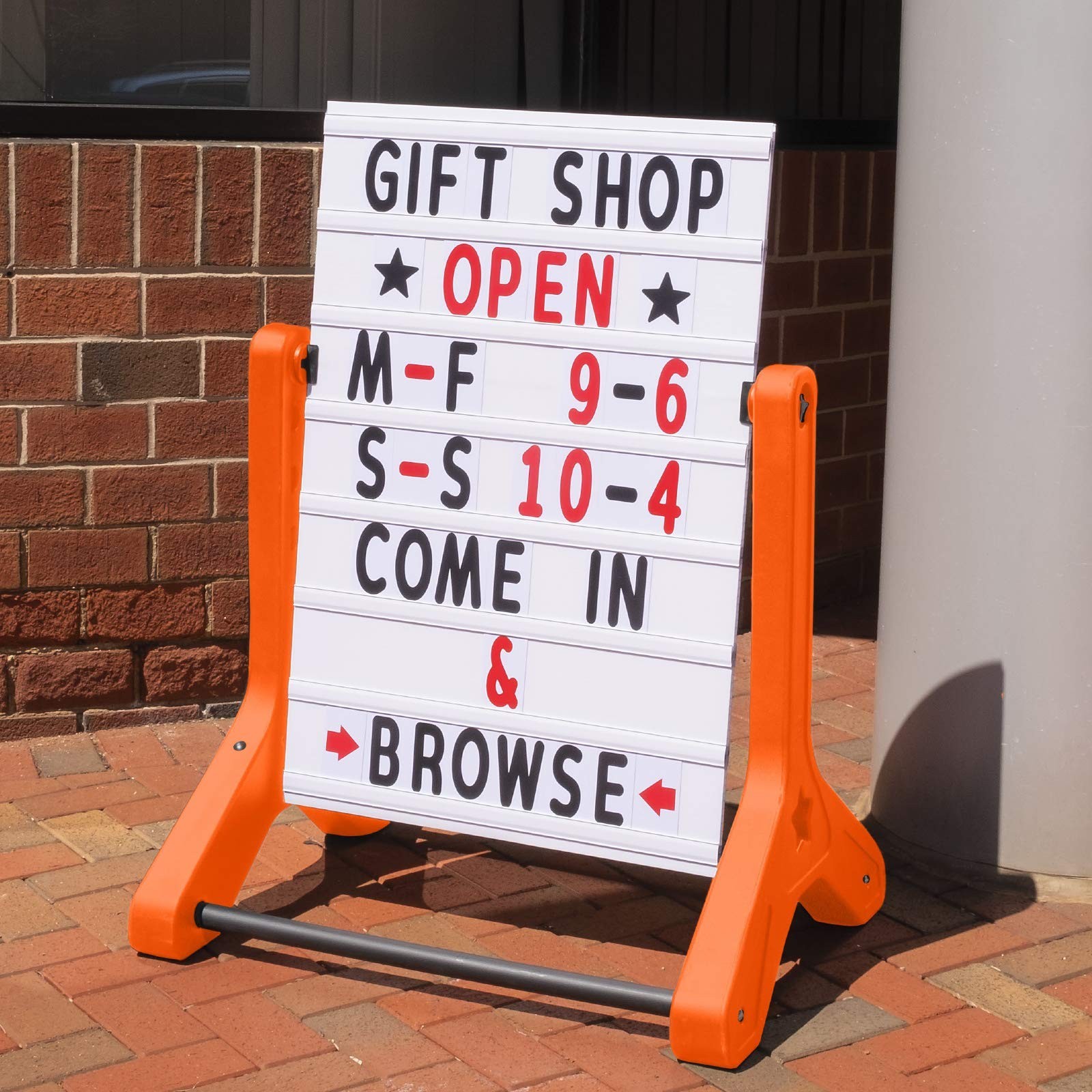 EXCELLO GLOBAL PRODUCTS Swinging Changeable Message Sidewalk Sign: 24&Prime; x 36&Prime; …