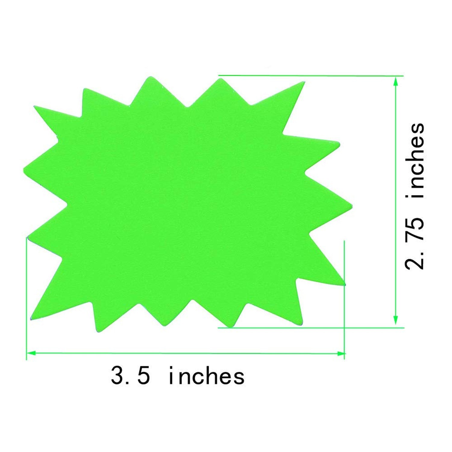 200 Pieces Fluorescent Promotion Retail Sale Signs Starburst Signs Bright Pap…