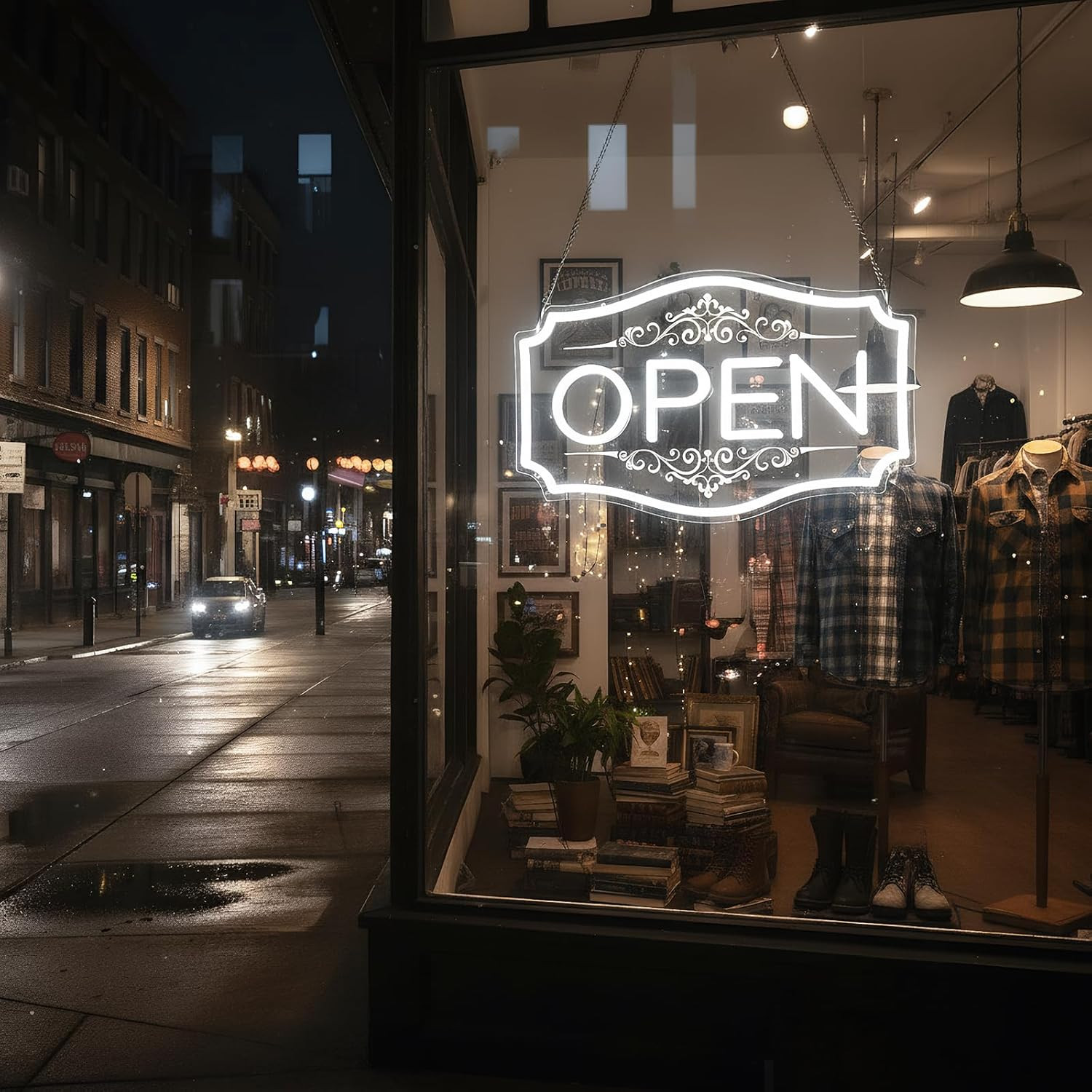 Bright LED Open Sign 22&Prime; x 13&Prime; – Dimmable Neon for Storefronts & Windows