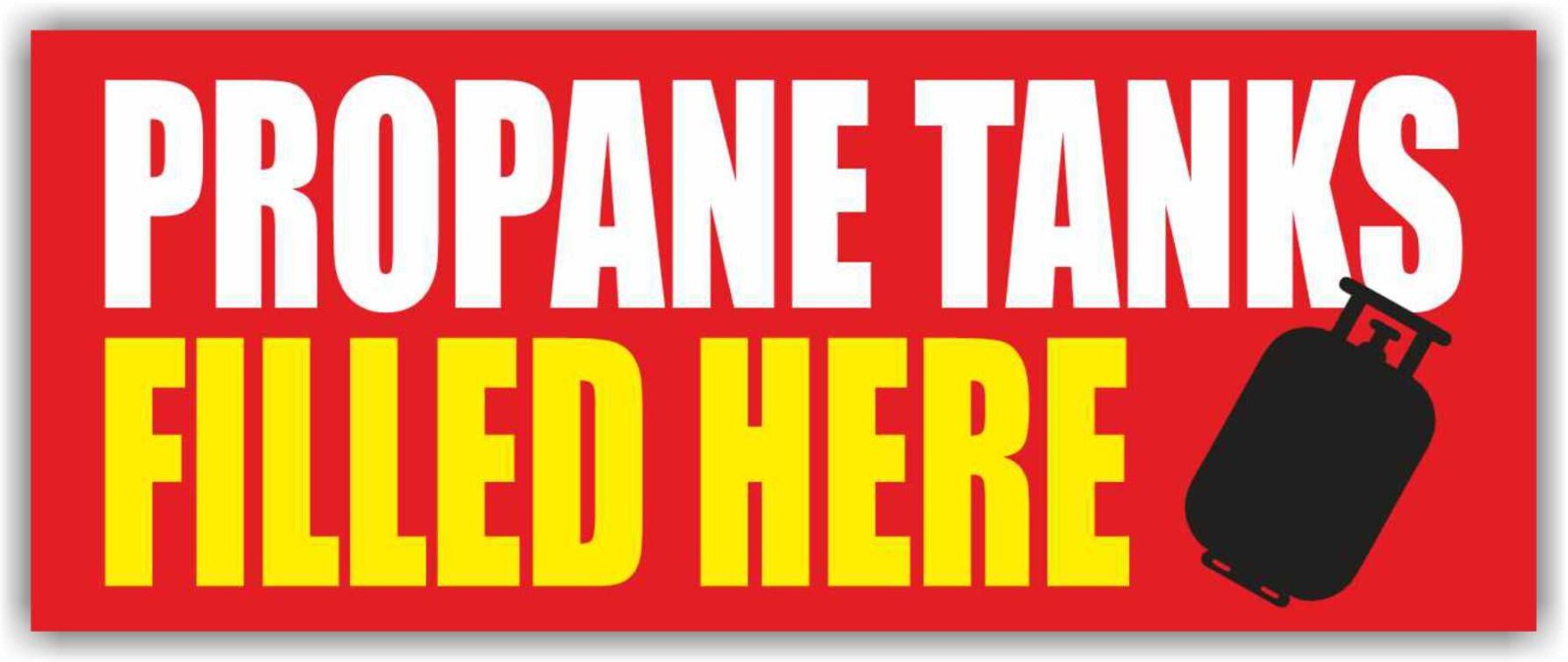PROPANE TANKS FILLED HERE Advertising Banner Vinyl Mesh Sign Gas Station Oil