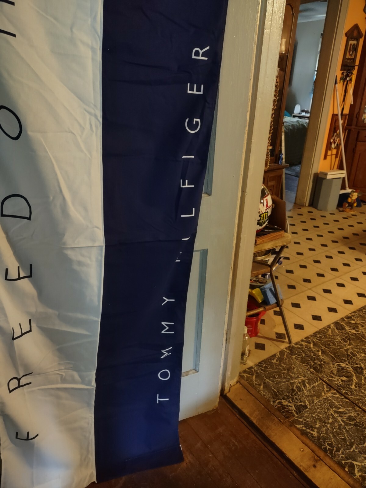 4 Vintage Tommy Hilfiger Advertising Cloth Banners Store Display 68&Prime; x24&Prime;