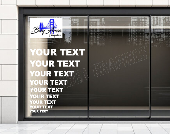 Vinyl Window Lettering Custom Business Name Sign Storefront Decal