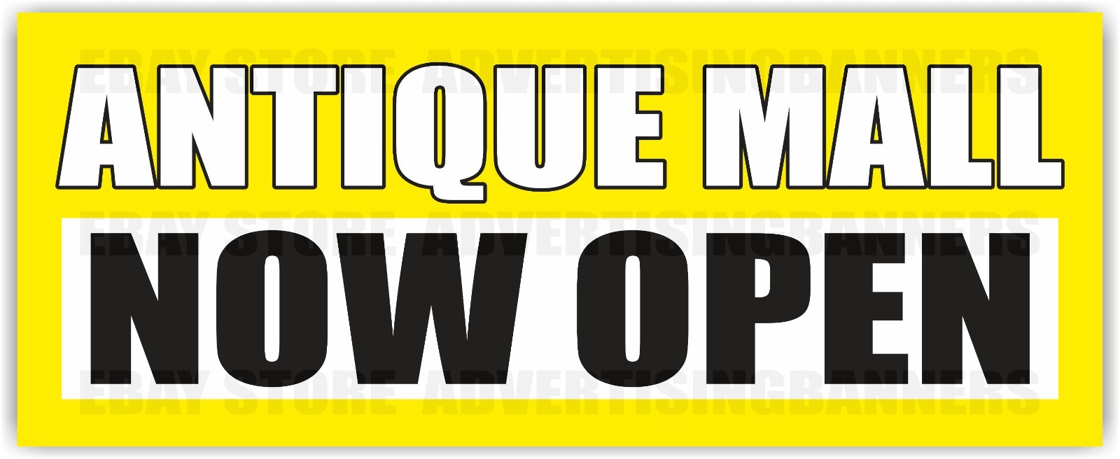 ANTIQUE MALL NOW OPEN Advertising Banner Vinyl Mesh Sign Accessories Shop Sale