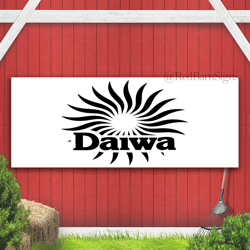 Daiwa Fishing Reels 03 Indoor Outdoor Banner Sign with grommets