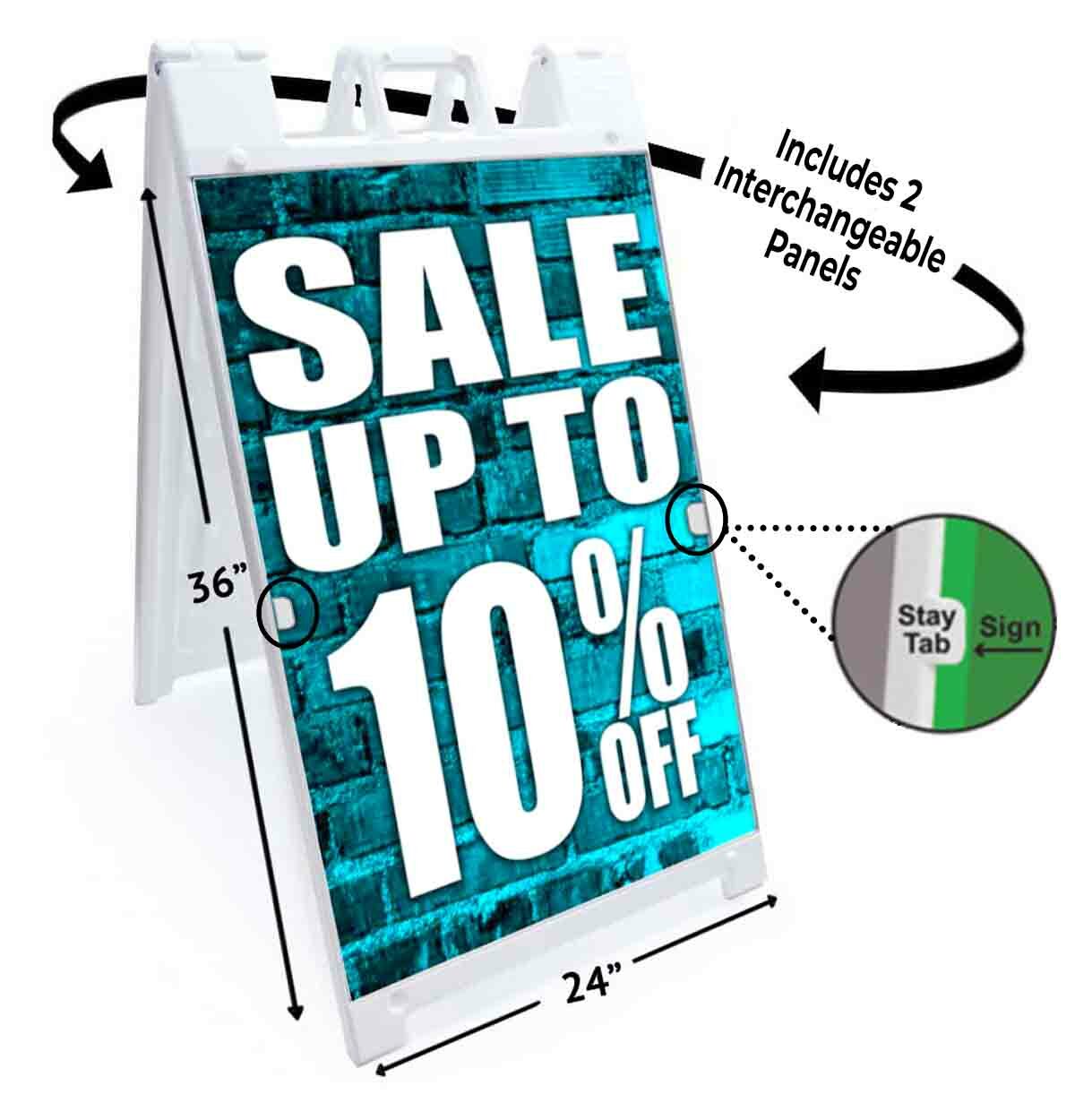 Sale Up To 10% Off Signicade 24×36 Aframe Sidewalk Sign Banner Decal