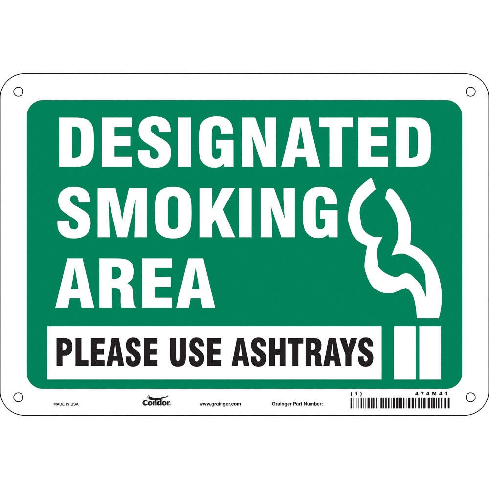 CONDOR 474M41 Safety Sign,7 in x 10 in,Aluminum 474M41