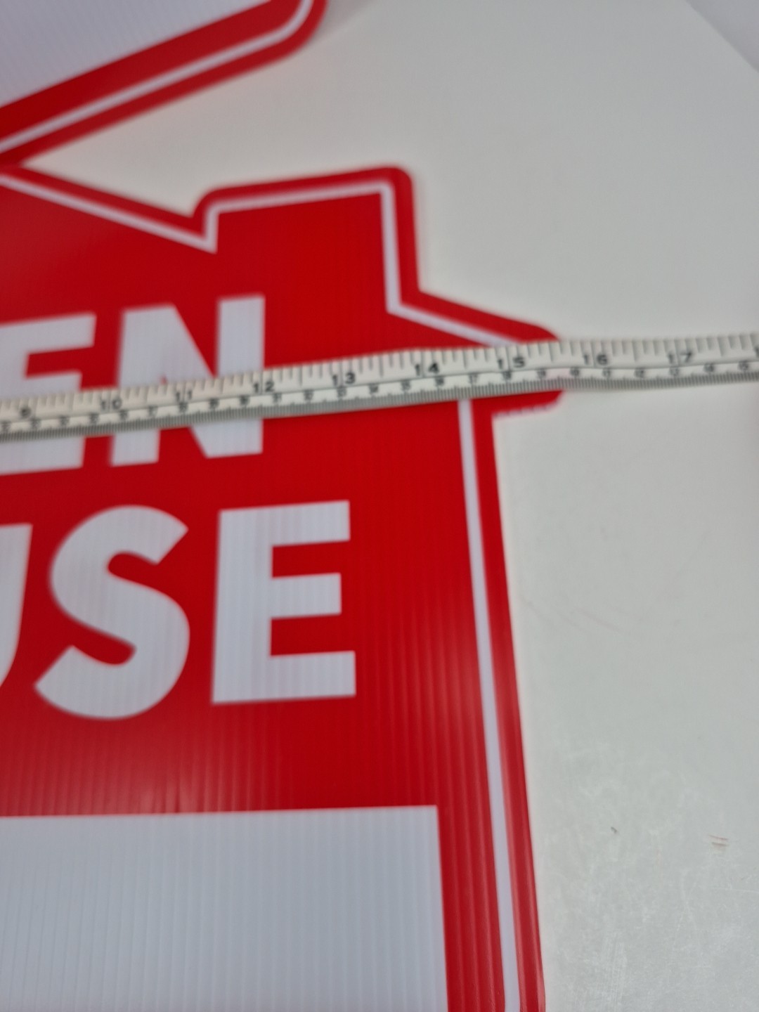 Open House Signs 6 Pack 16&Prime; x 12&Prime; Double-Sided Yard Signs With Metal Stakes New