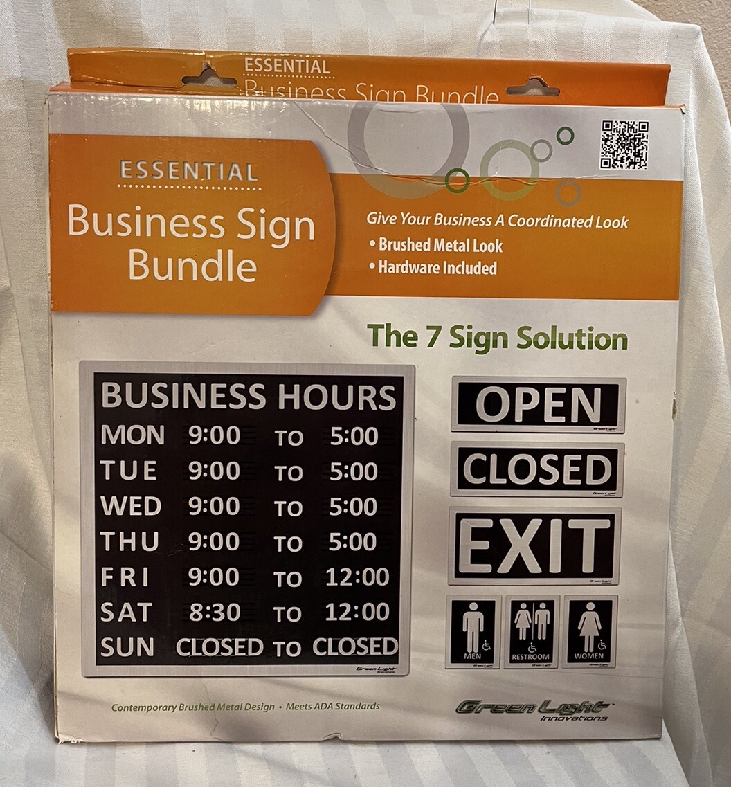 Essential Business Sign Bundle The 7 Sign Solution New