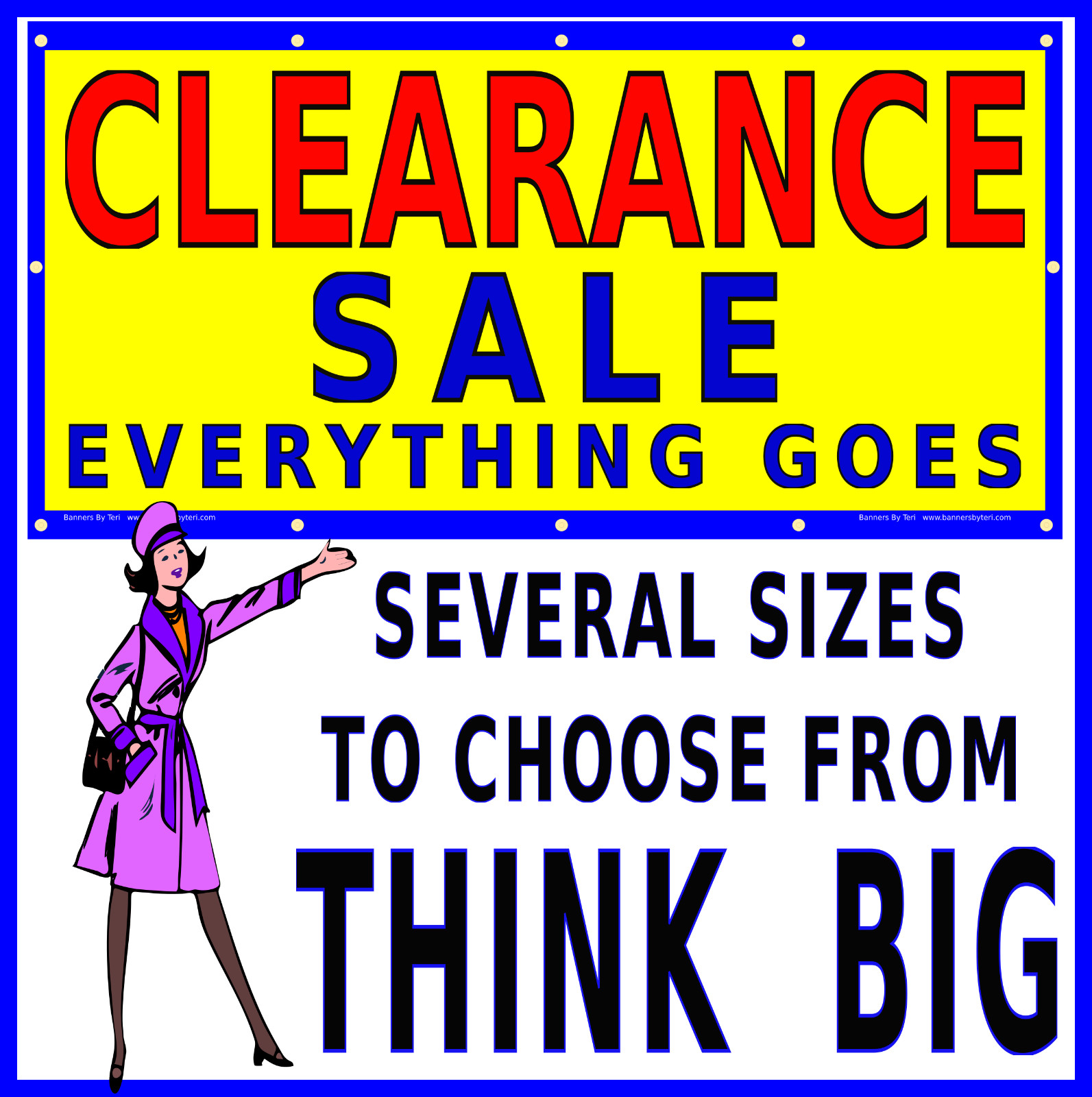 CLEARANCE SALE EVERYTHING GOES – VINYL Banner – Rugged – FAST SHIPPING -USA MADE
