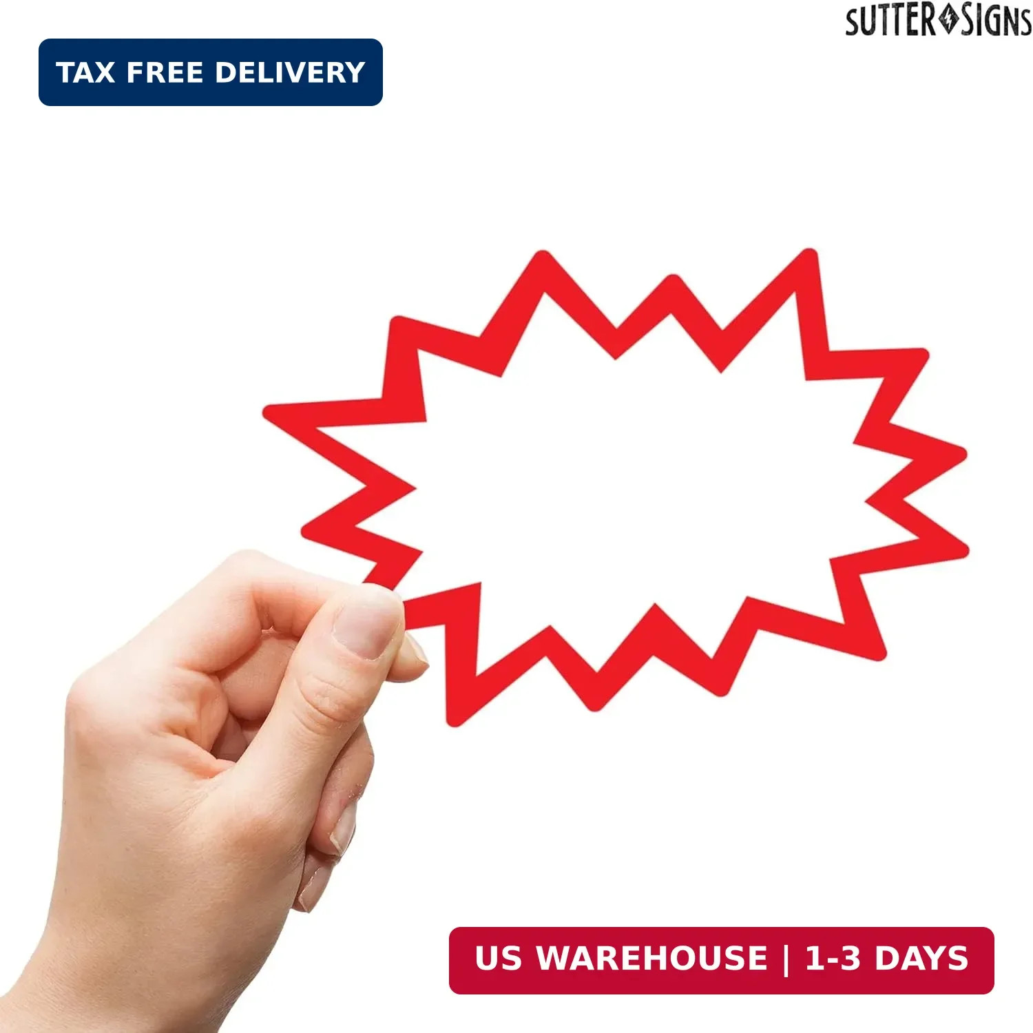 Starburst Signs with Stickers 100pcs | Sale Price Tags for Garage Sale, Estate S