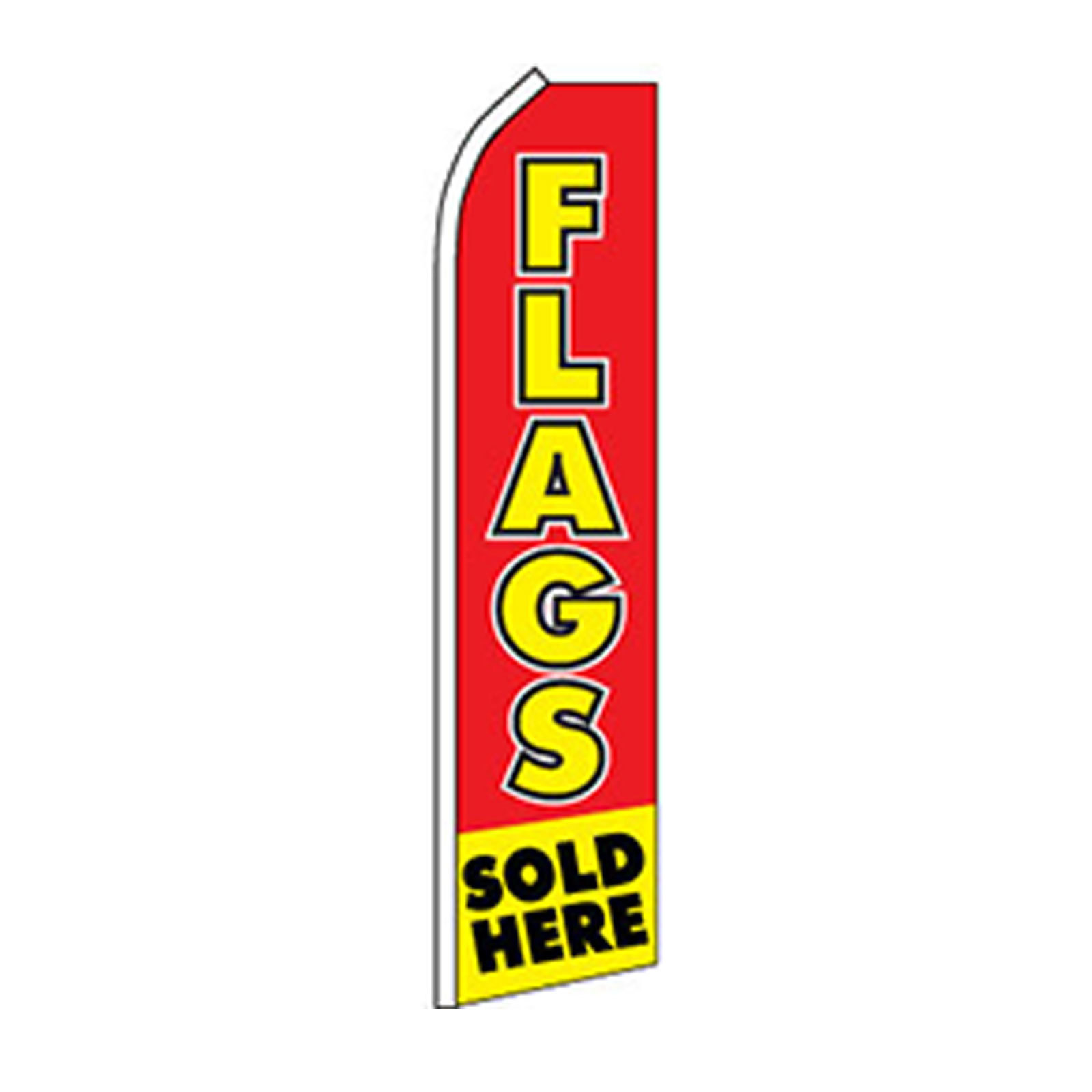 Flags Sold Here Flag Flutter Feather Banner Swooper